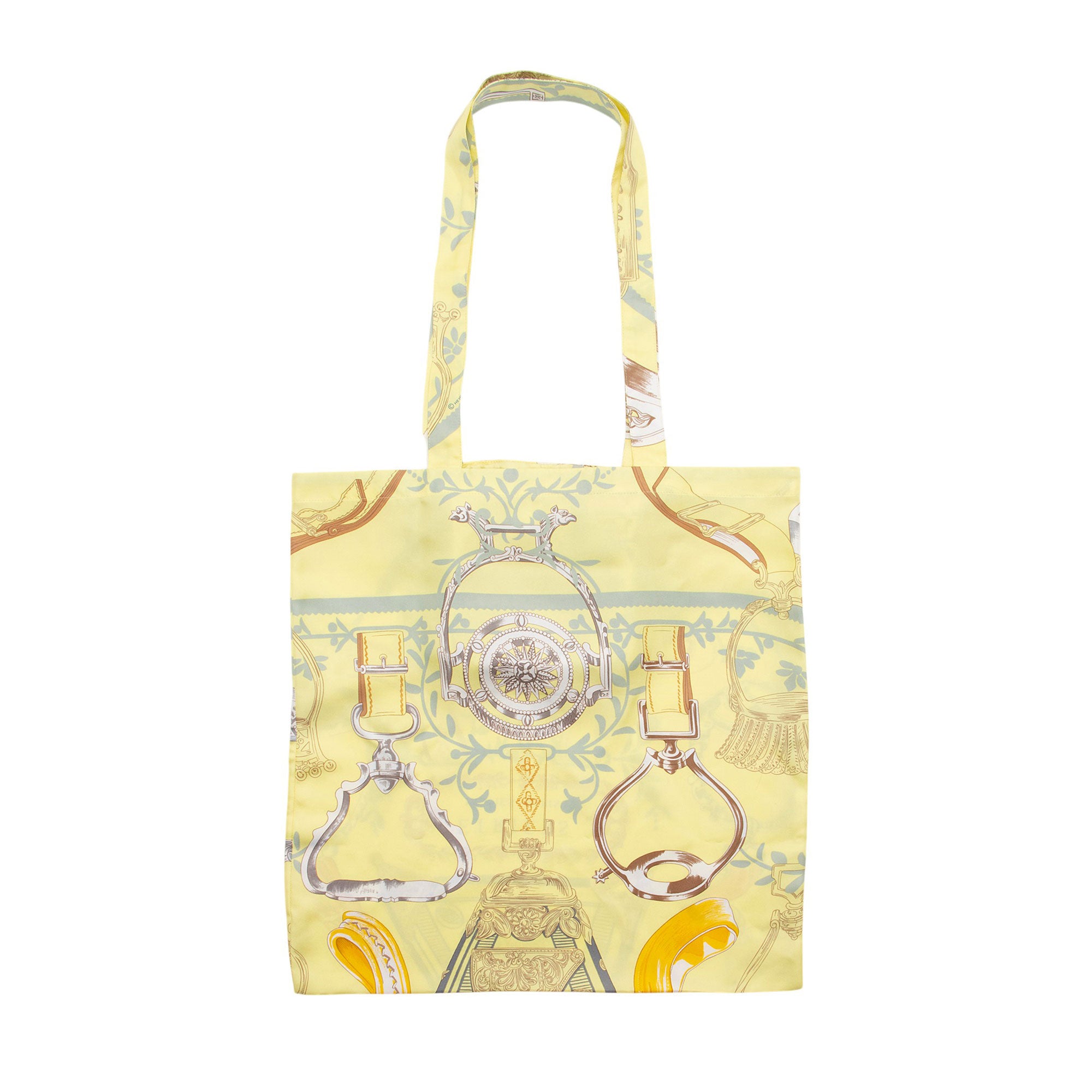 Hermes Silk Etriers So Tote Bag