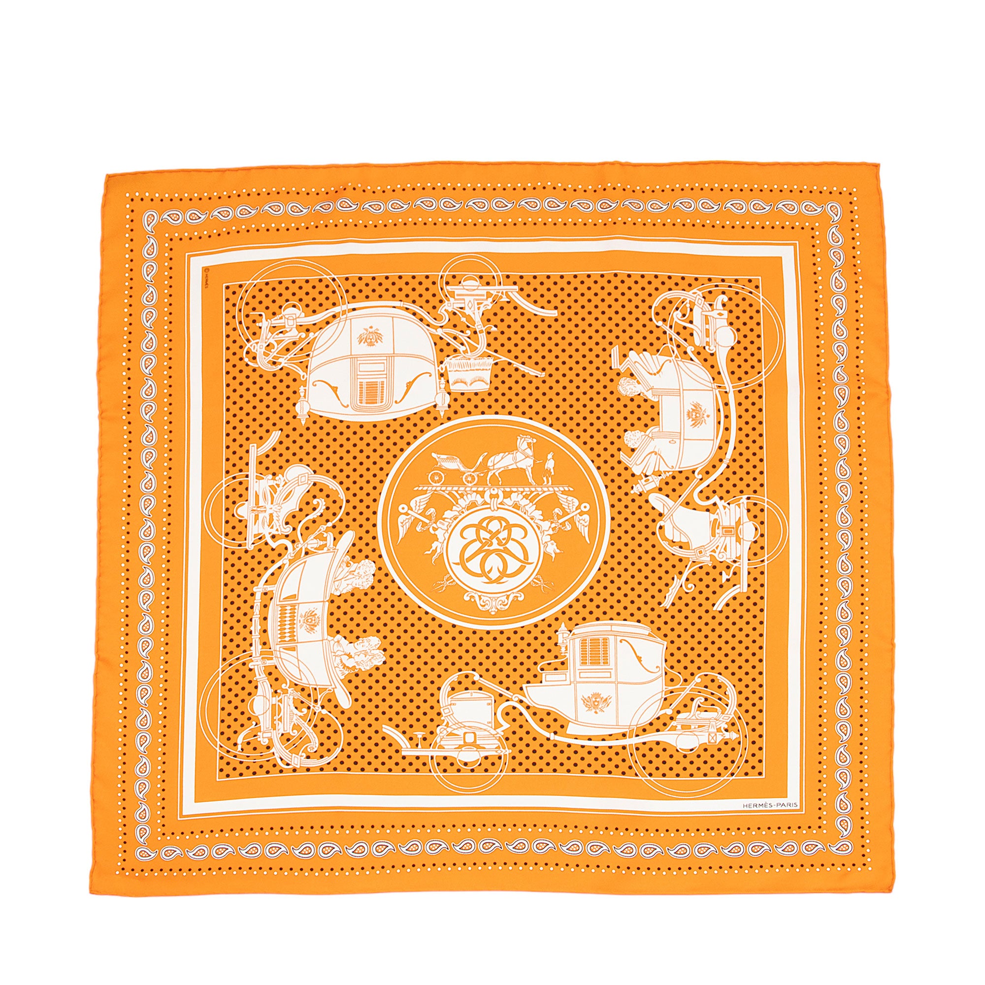 Hermes Silk Ex Libris 55cm Scarf (SHF-4Fc8ZM)