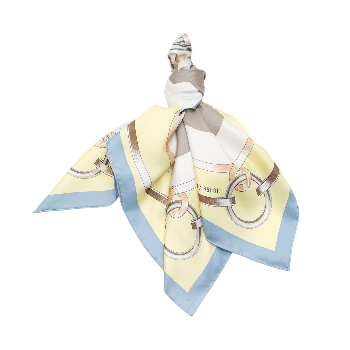 Hermes Silk Figure Artistique 90cm Scarf