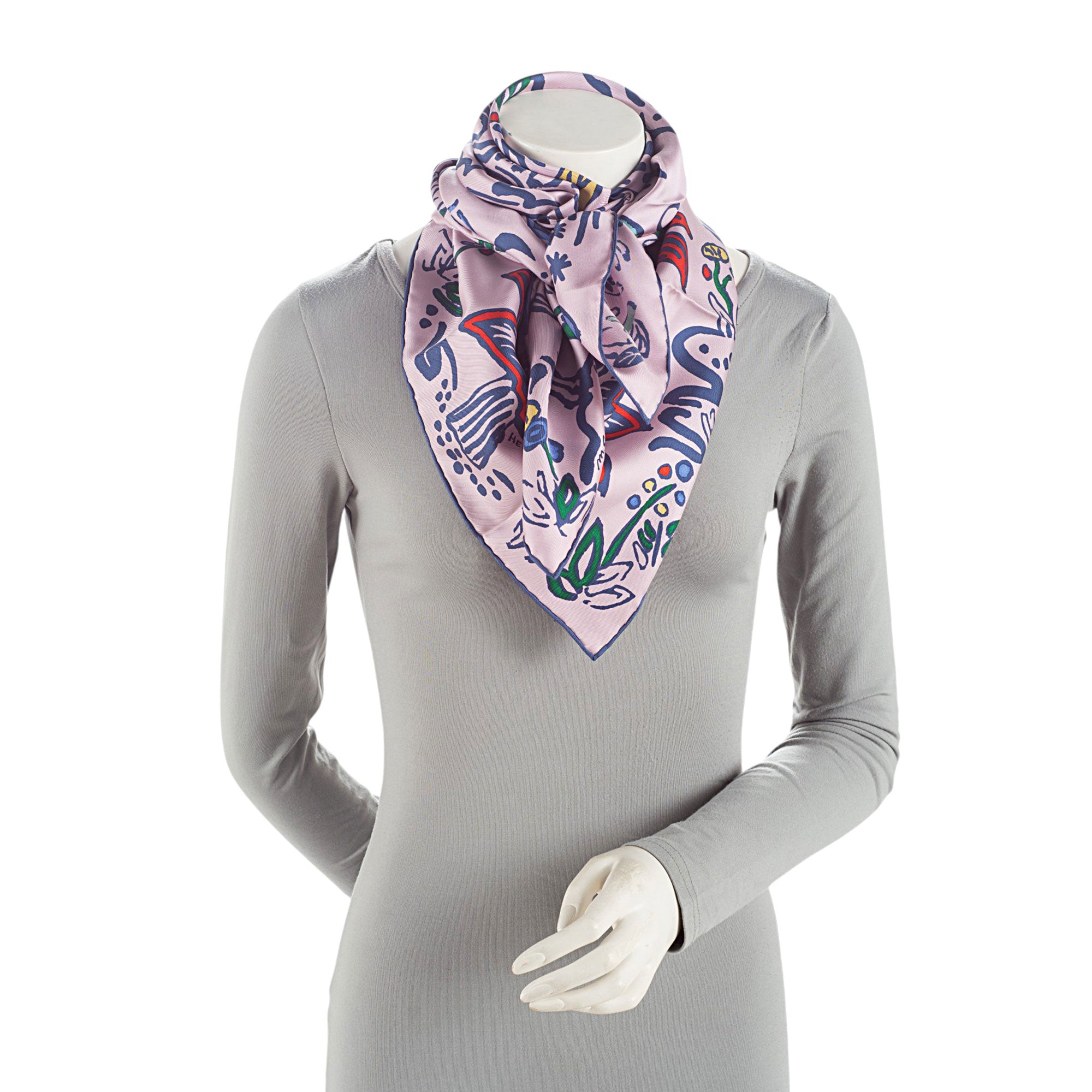 Hermes Silk Isola Di Primavera 90cm Scarf (SHF-61GUlK)