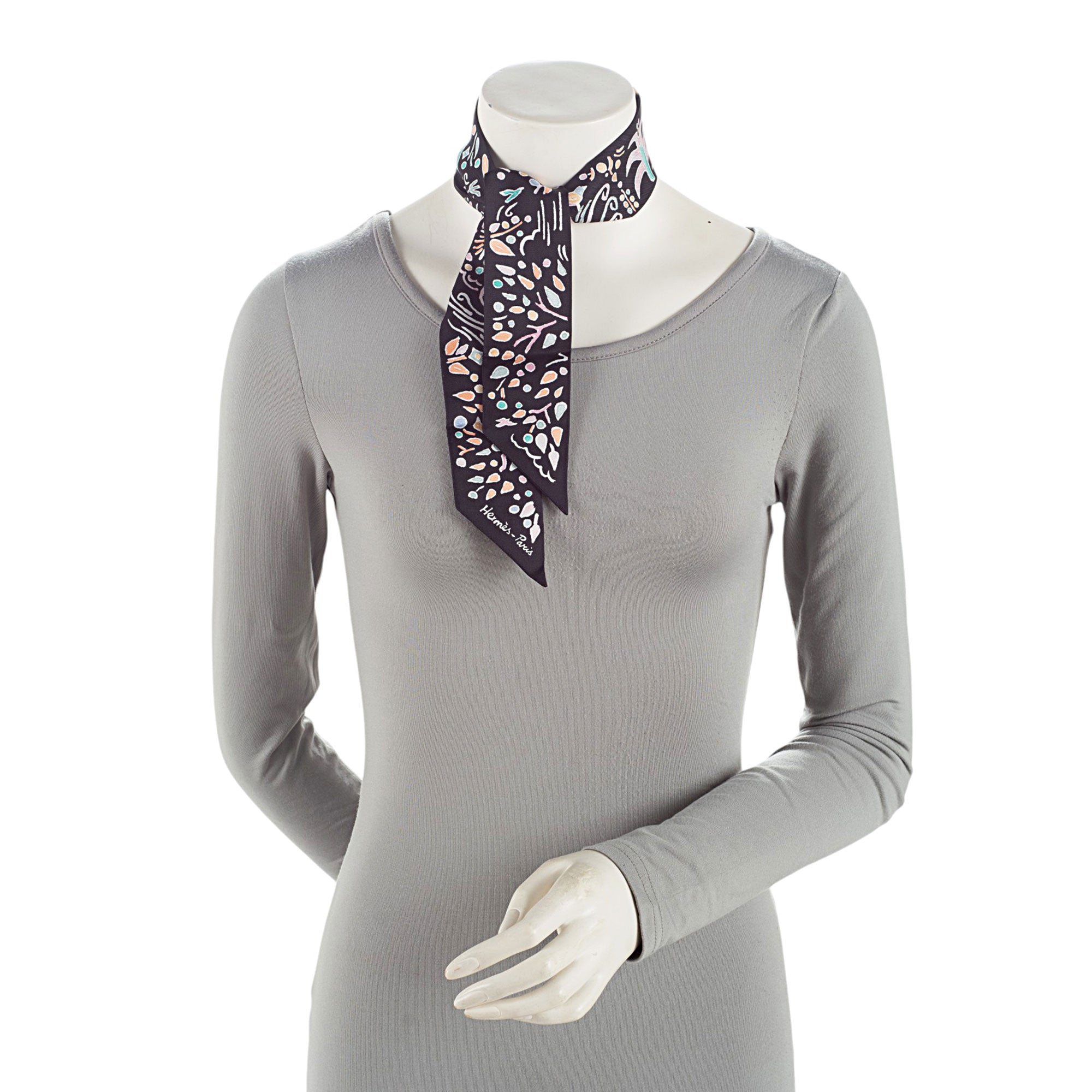 Hermes Silk Isola di Primavera Twilly Scarf (SHF-Yrgi2P)