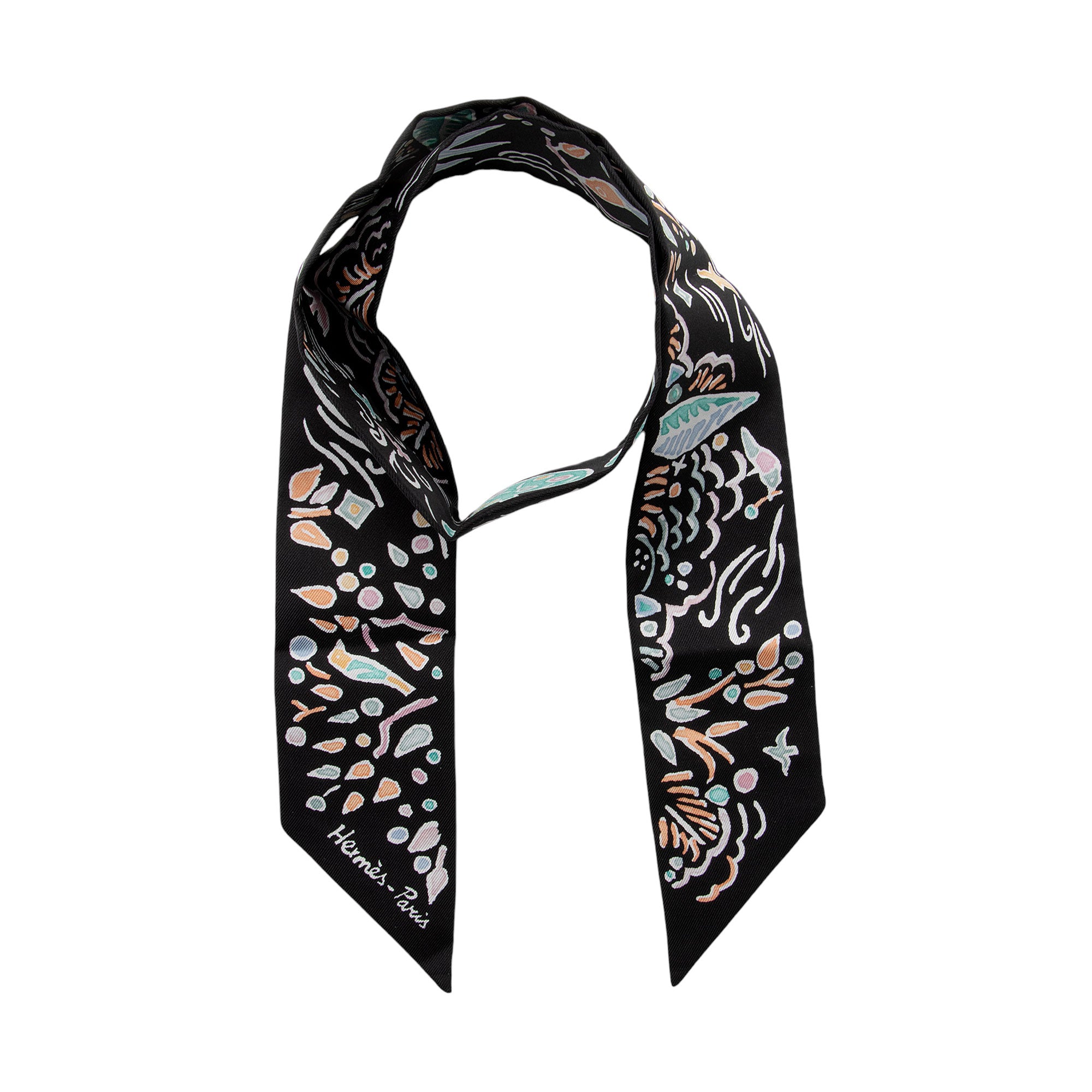 Hermes Silk Isola di Primavera Twilly Scarf (SHF-Yrgi2P)