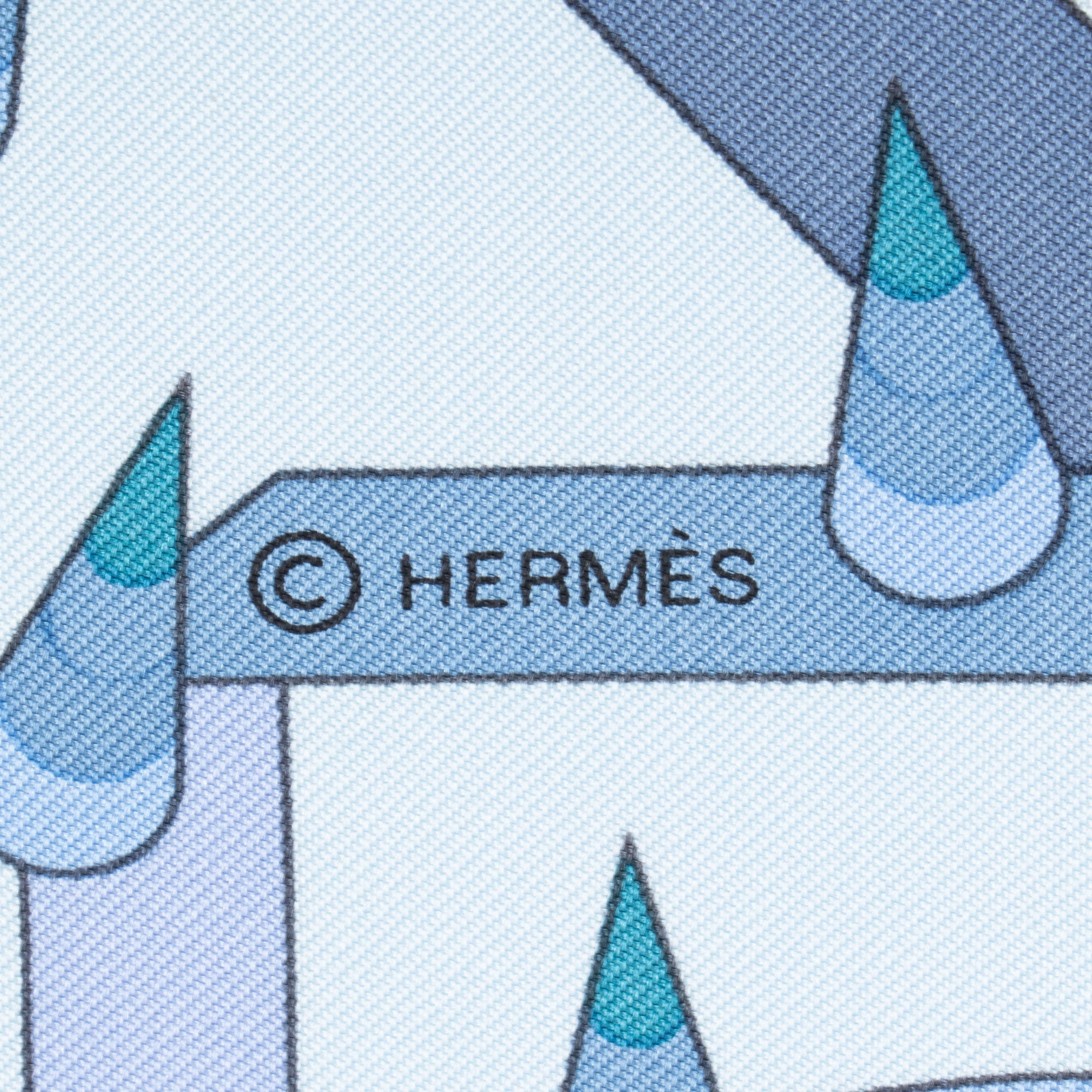 Hermes Silk La Source de Pegase 90cm Scarf