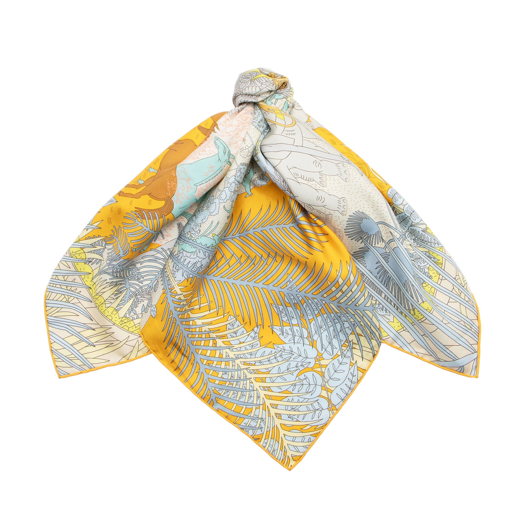 Hermes Silk Le Carnaval des Animaux 90cm Scarf
