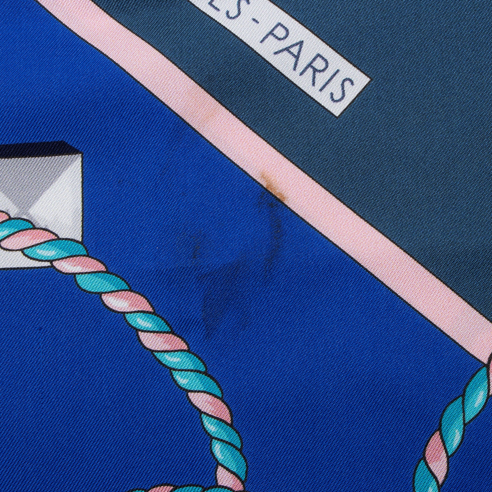 Hermes Silk Les Cles Maxi Twilly Scarf