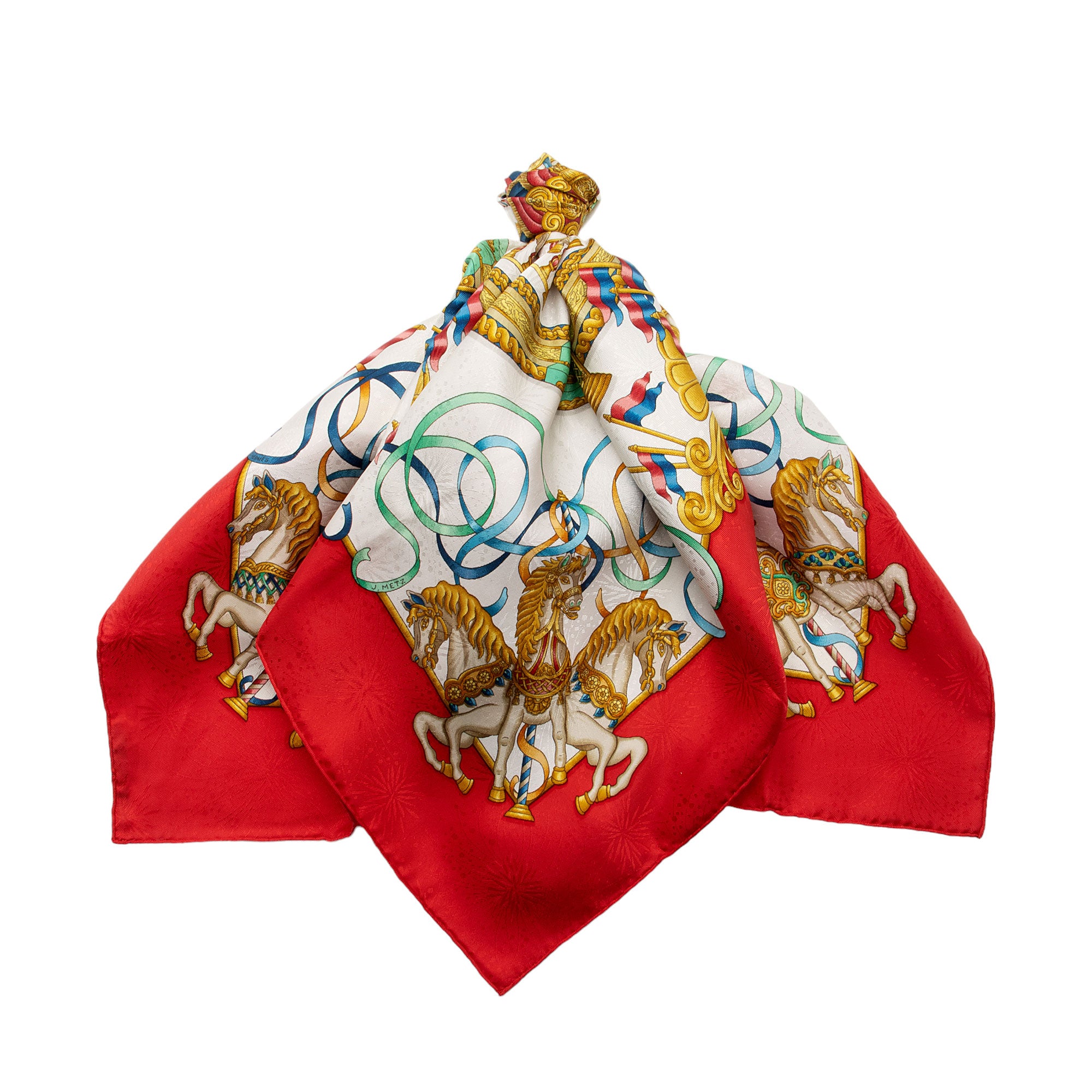 Hermes Silk Luna Park 90cm Scarf (SHF-fnP1yr)