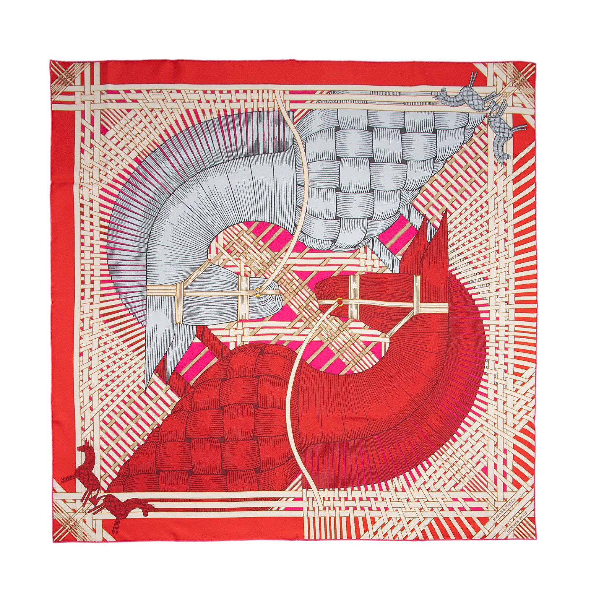 Hermes Silk Masan & Masan 90cm Scarf (SHF-y9nbRc)