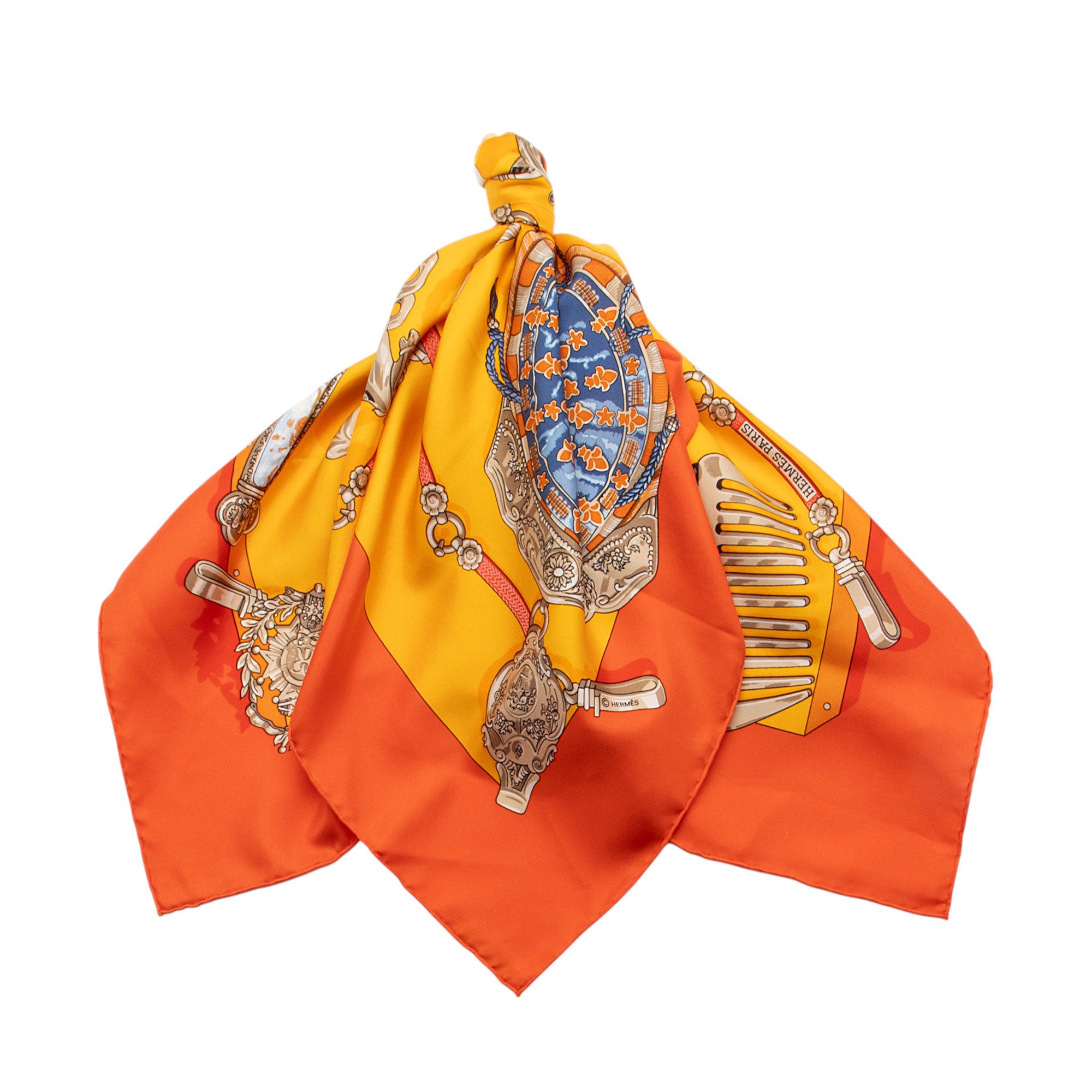 Hermes Silk Memoire d'Hermes 90cm Scarf