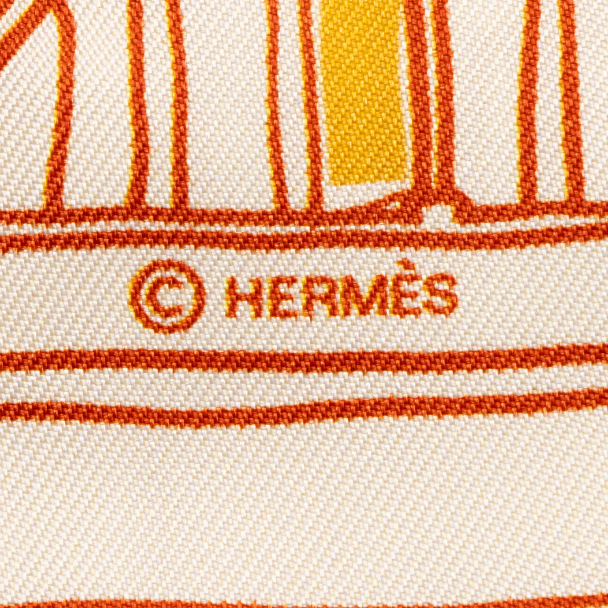 Hermes Silk Rayures d'Ete Twilly