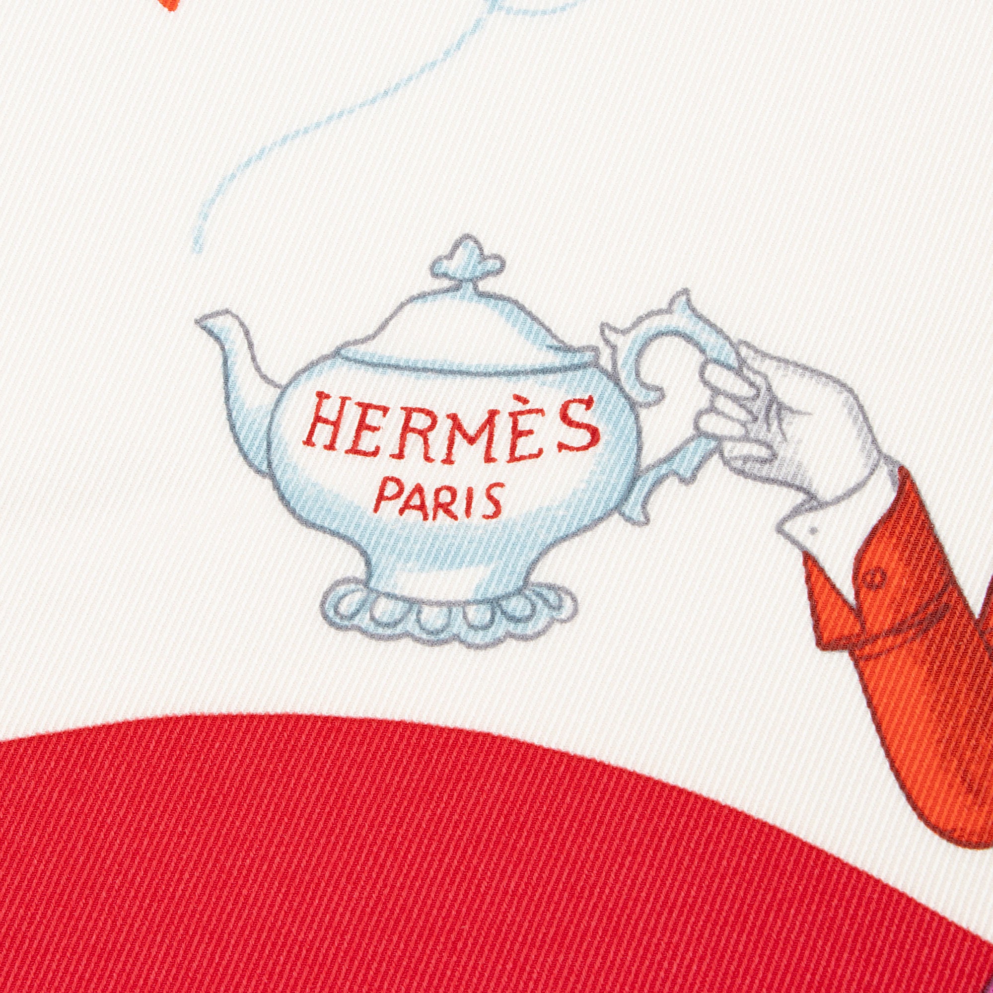 Hermes Silk Tea Time 70cm Scarf (SHF-D4yPBB)