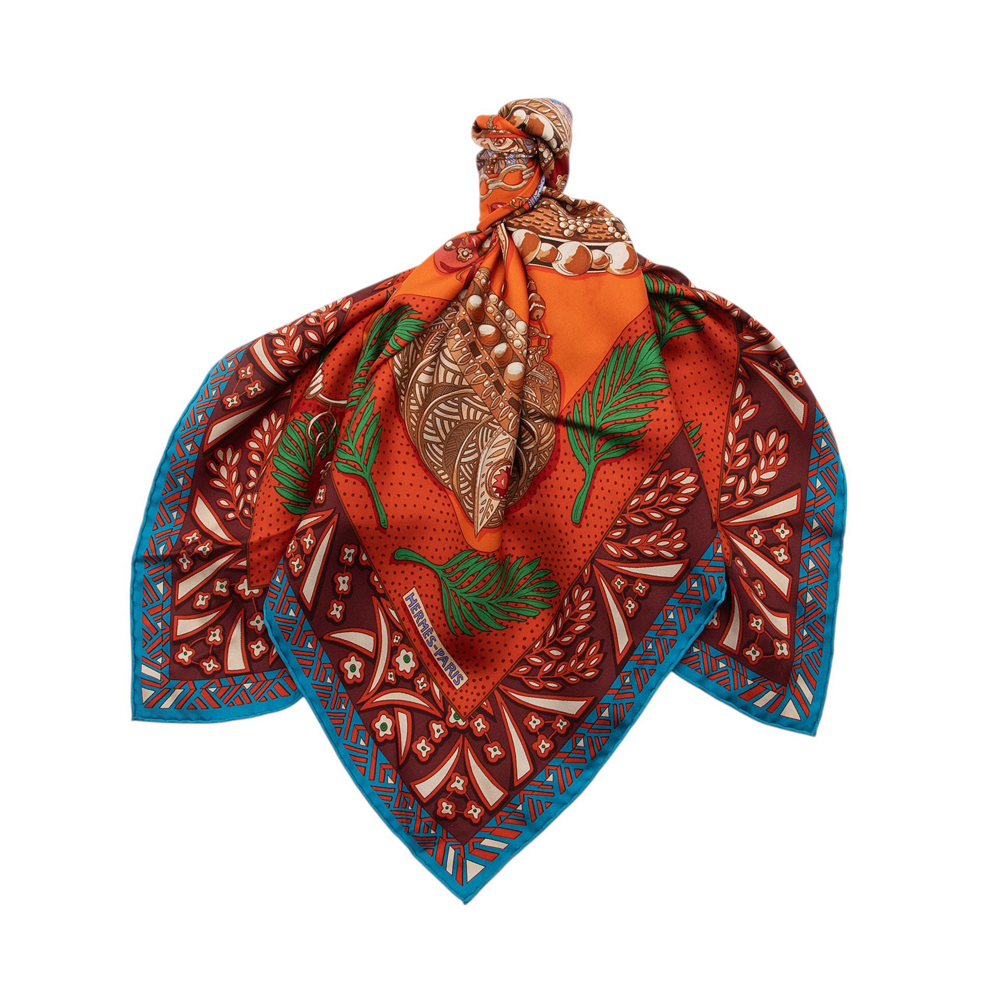 Hermes Silk Zenobie Reine De Palmyre 90cm Scarf
