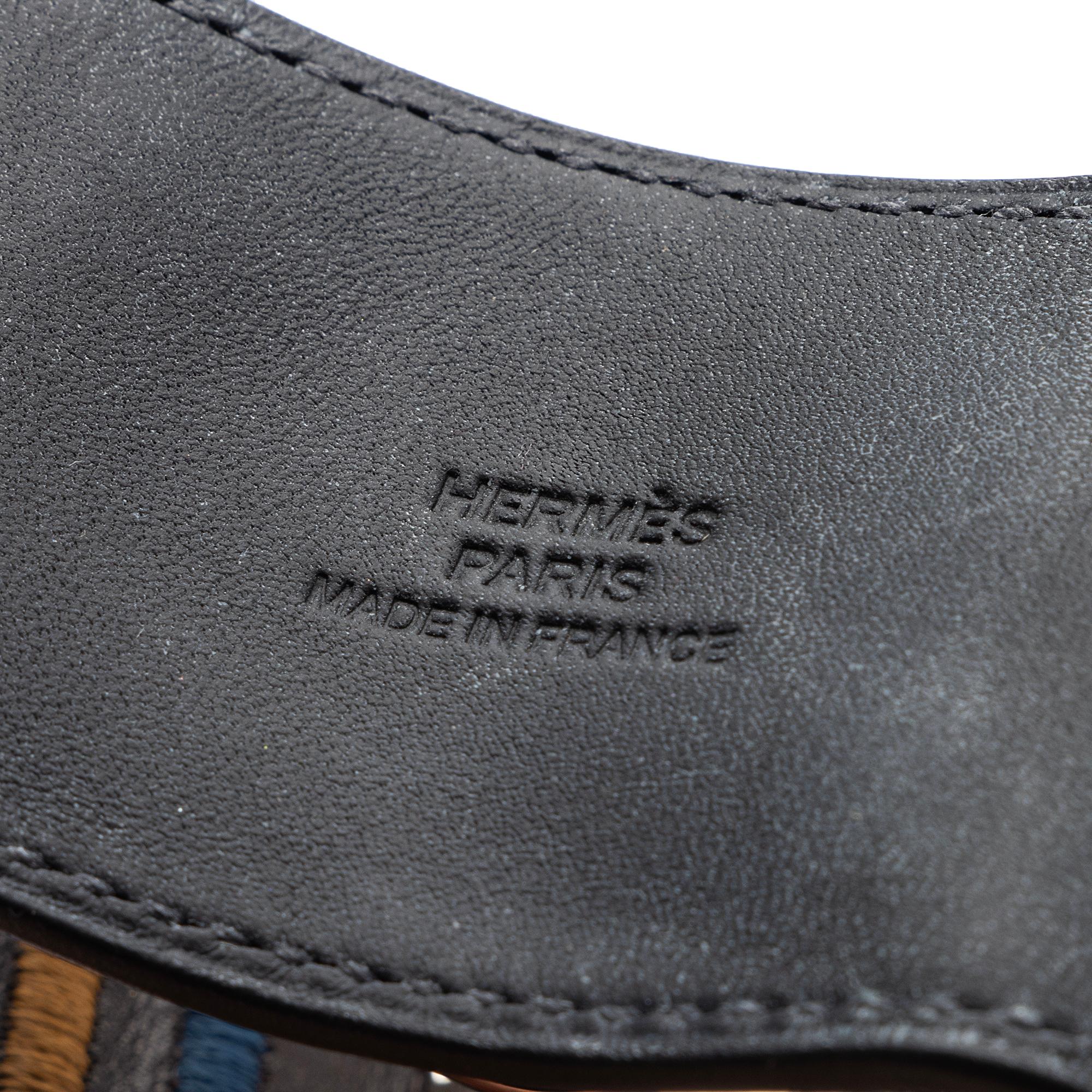 Hermes Swift Calfskin Embroidered Collier de Chien Bracelet (SHF-AqnYOp)