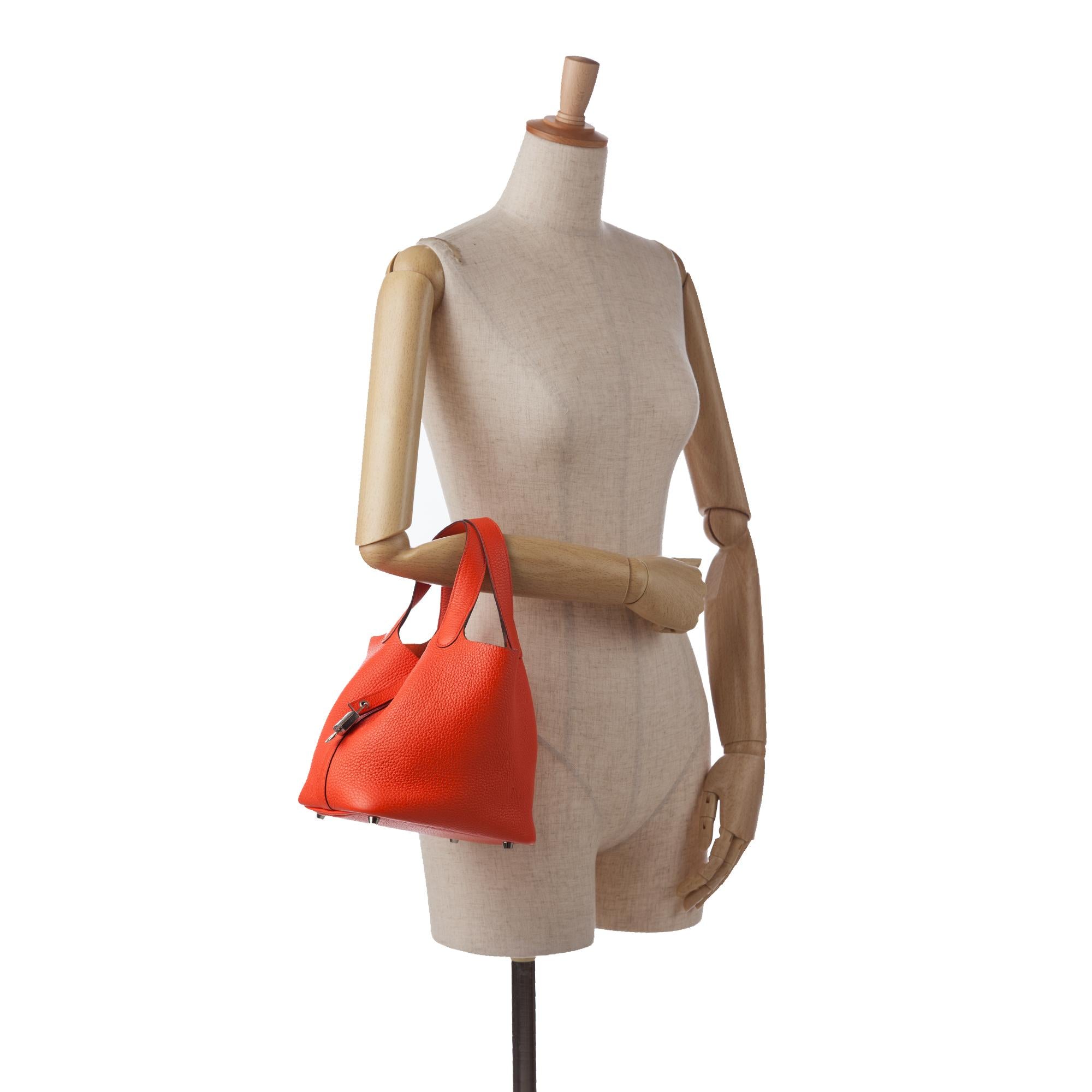 Hermes Taurillon Clemence Picotin Lock 18 (SHG-maRqqs)