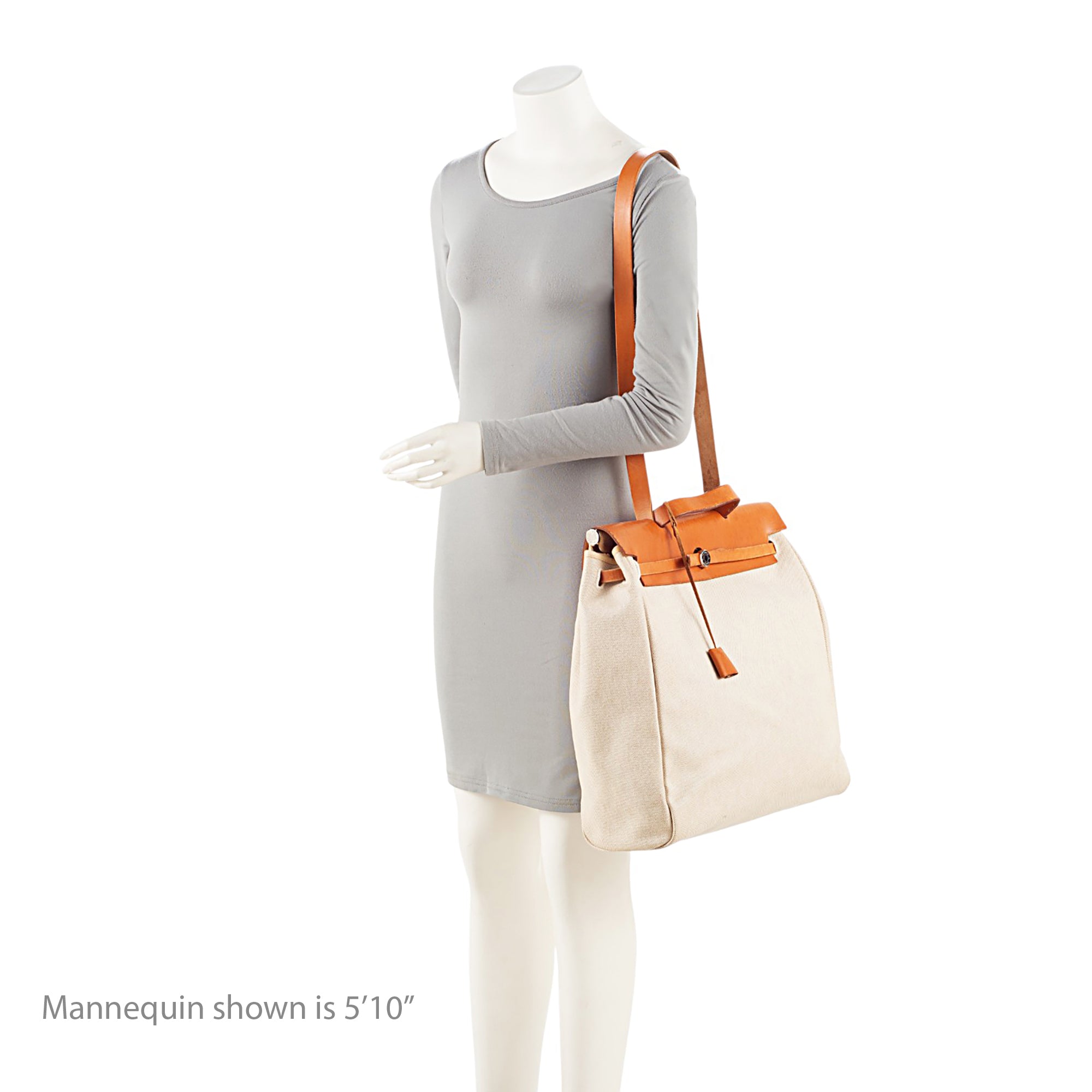 Hermes Vintage Toile Cabas Herbag 40 Satchel