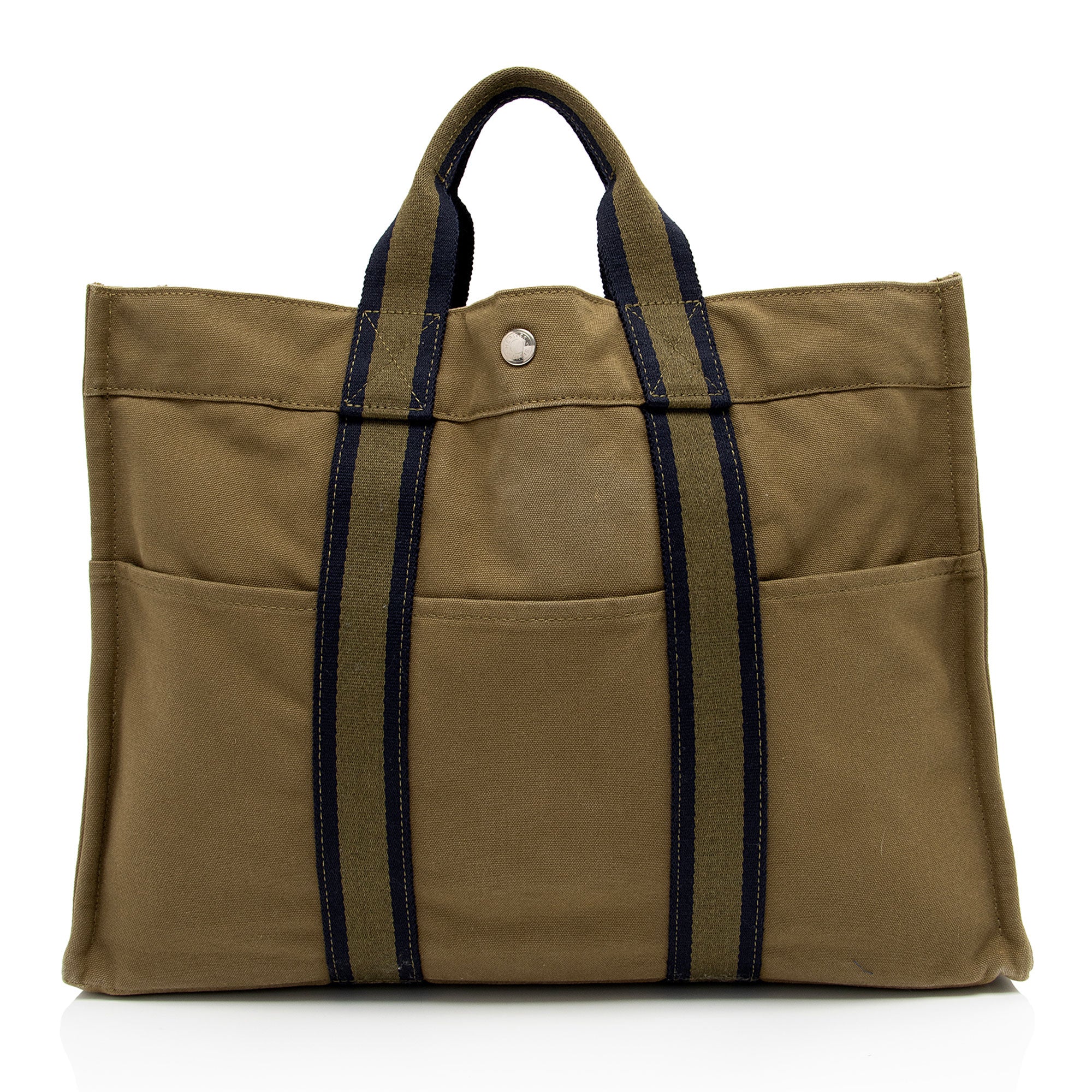 Hermes Toile Fourre Tout MM Tote (SHF-AVQQmL)