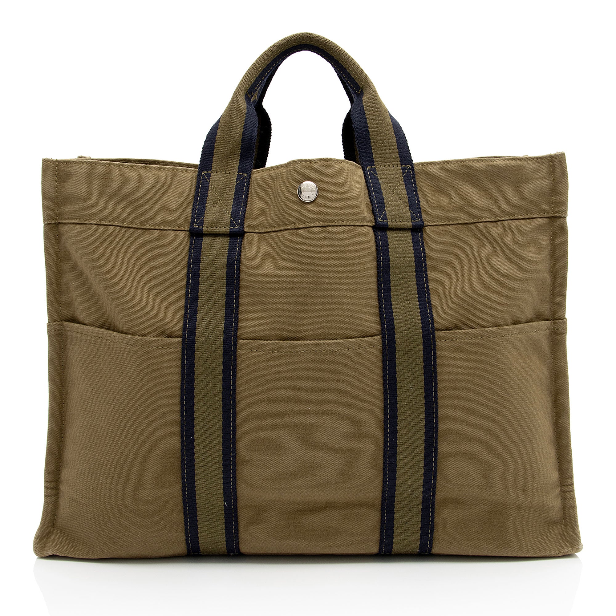 Hermes Toile Fourre Tout MM Tote (SHF-AVQQmL)