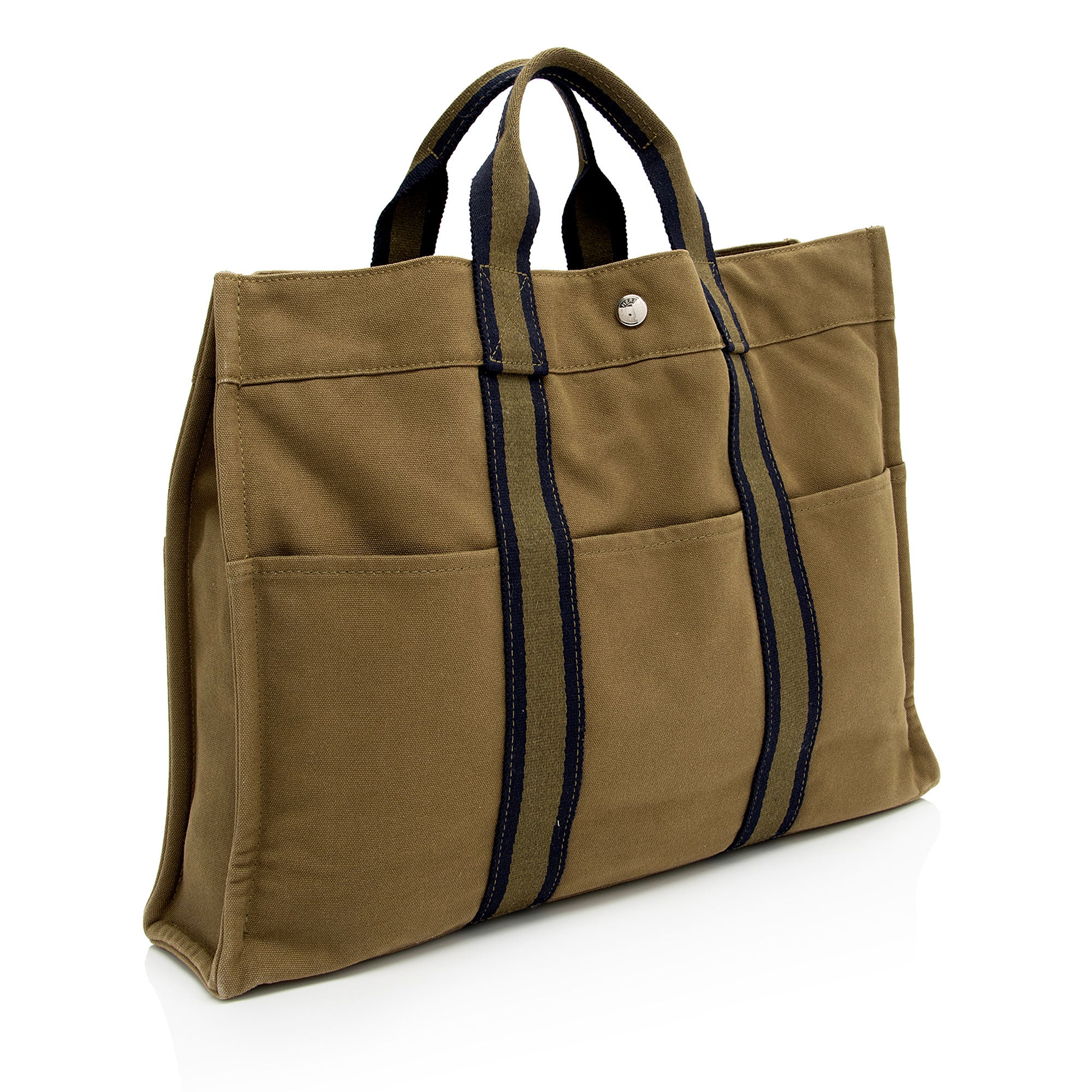 Hermes Toile Fourre Tout MM Tote (SHF-AVQQmL)