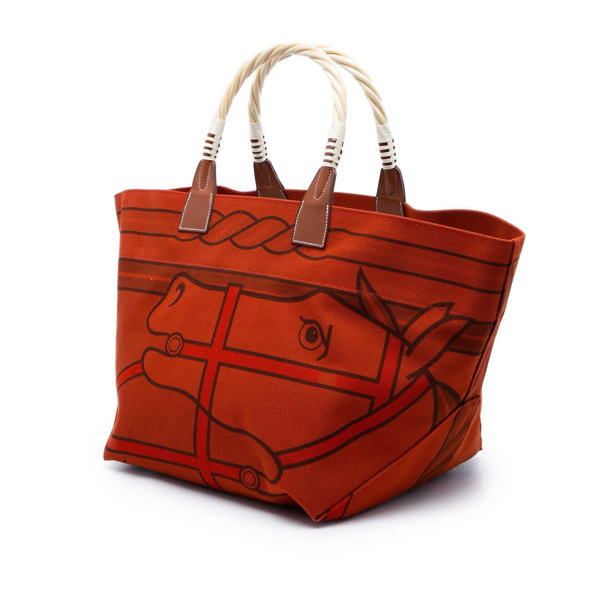 Hermes Toile H Plume Quadrige au Fil Steeple 31