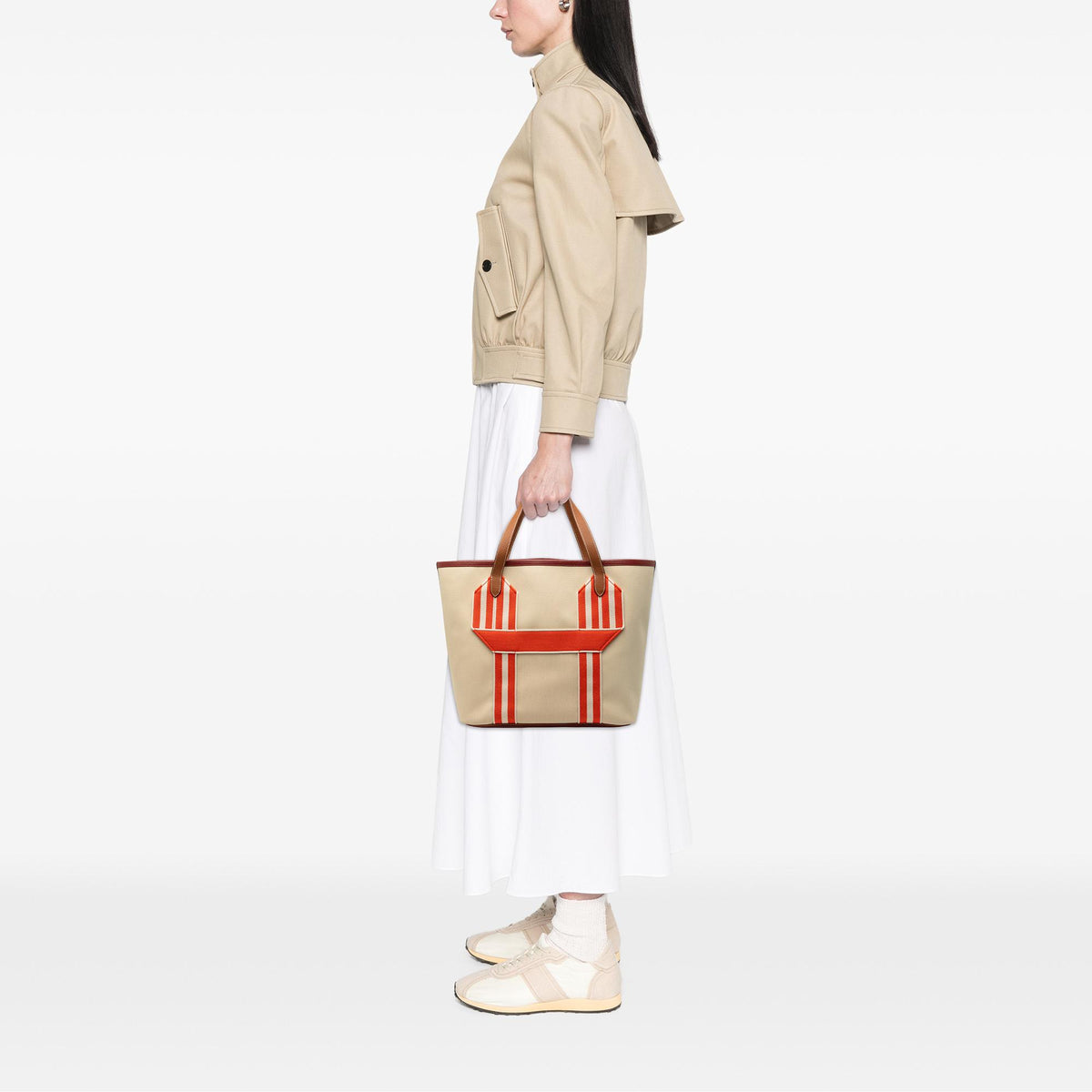 Hermes Toile and Clemence Pursangle Tote