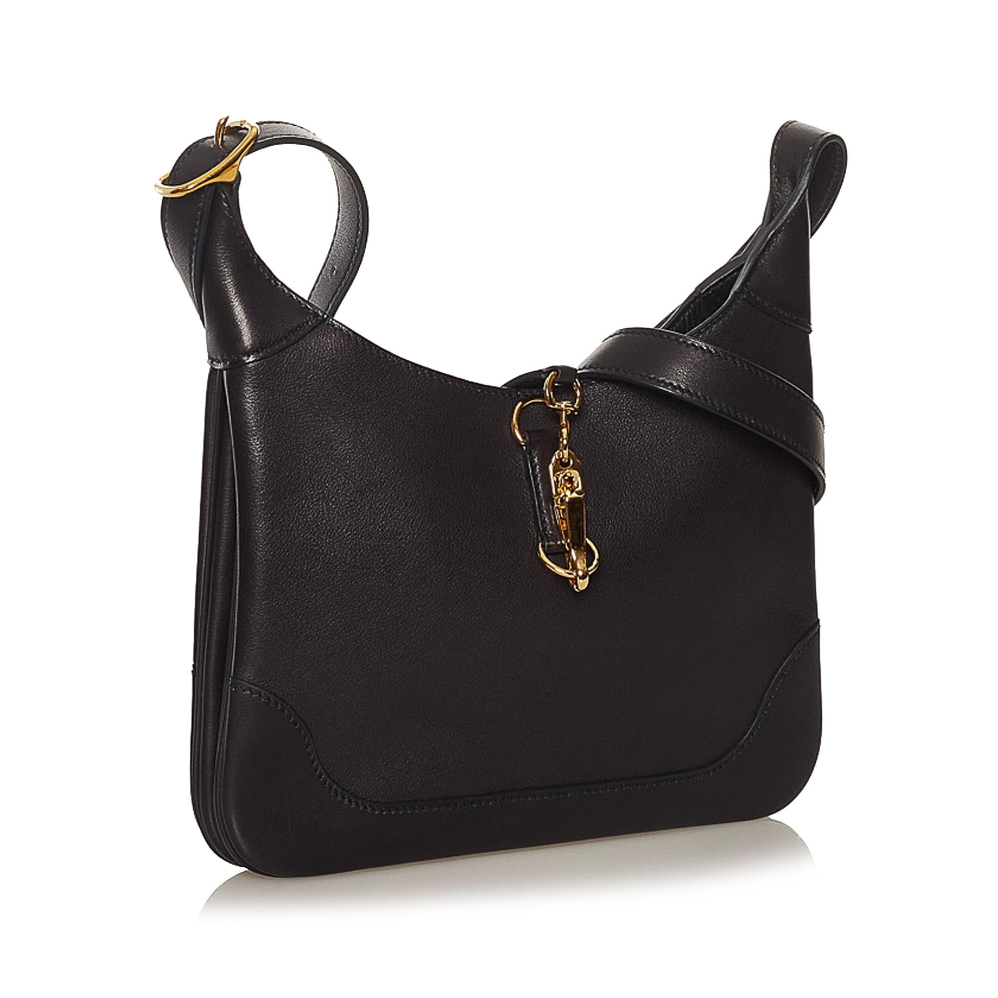 Hermes Trim Duo Leather Crossbody Bag (SHG-KZI78u)