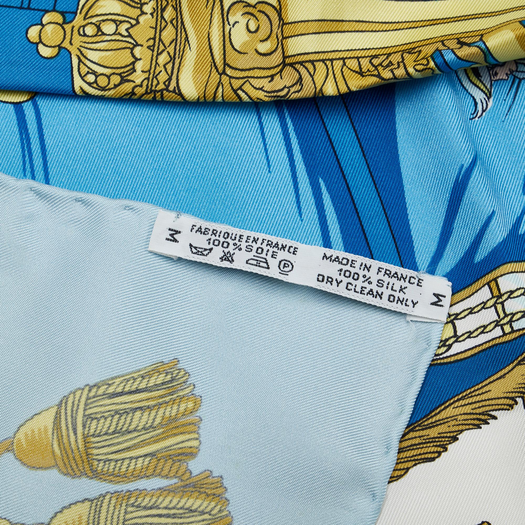 Hermes Vue du Carrosse de la Galere la Reale Silk Scarf (SHG-X2aUF2)