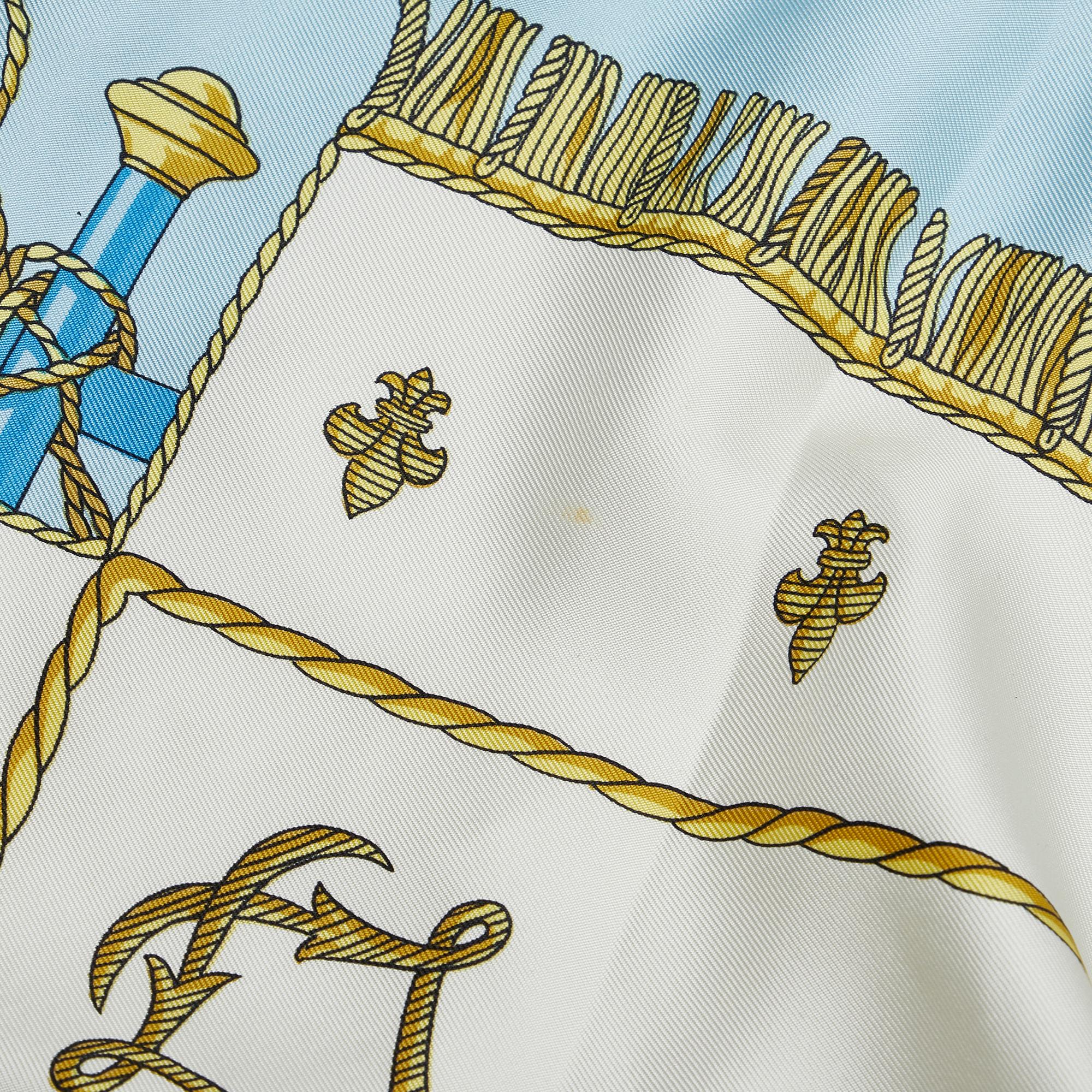 Hermes Vue du Carrosse de la Galere la Reale Silk Scarf (SHG-X2aUF2)