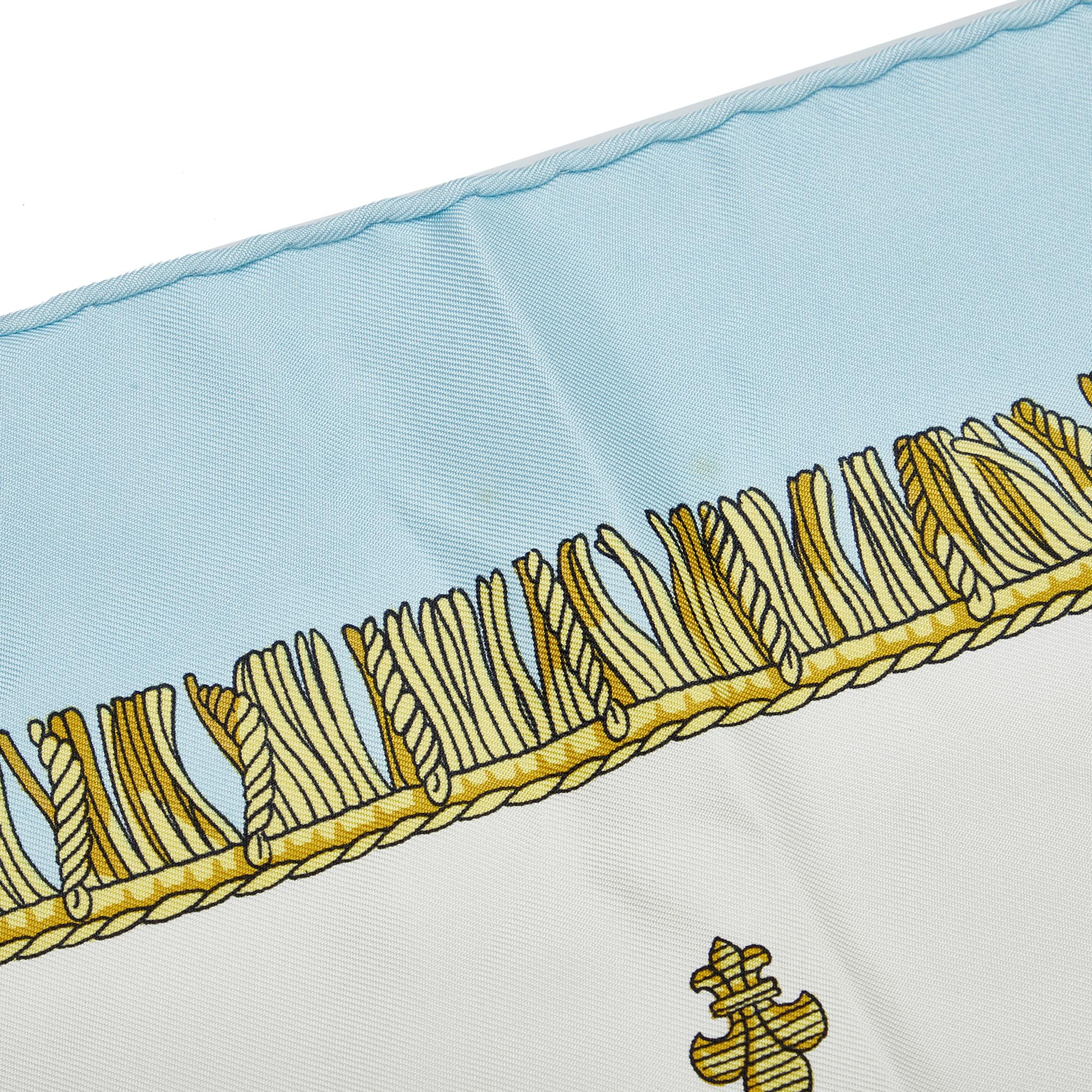 Hermes Vue du Carrosse de la Galere la Reale Silk Scarf (SHG-X2aUF2)