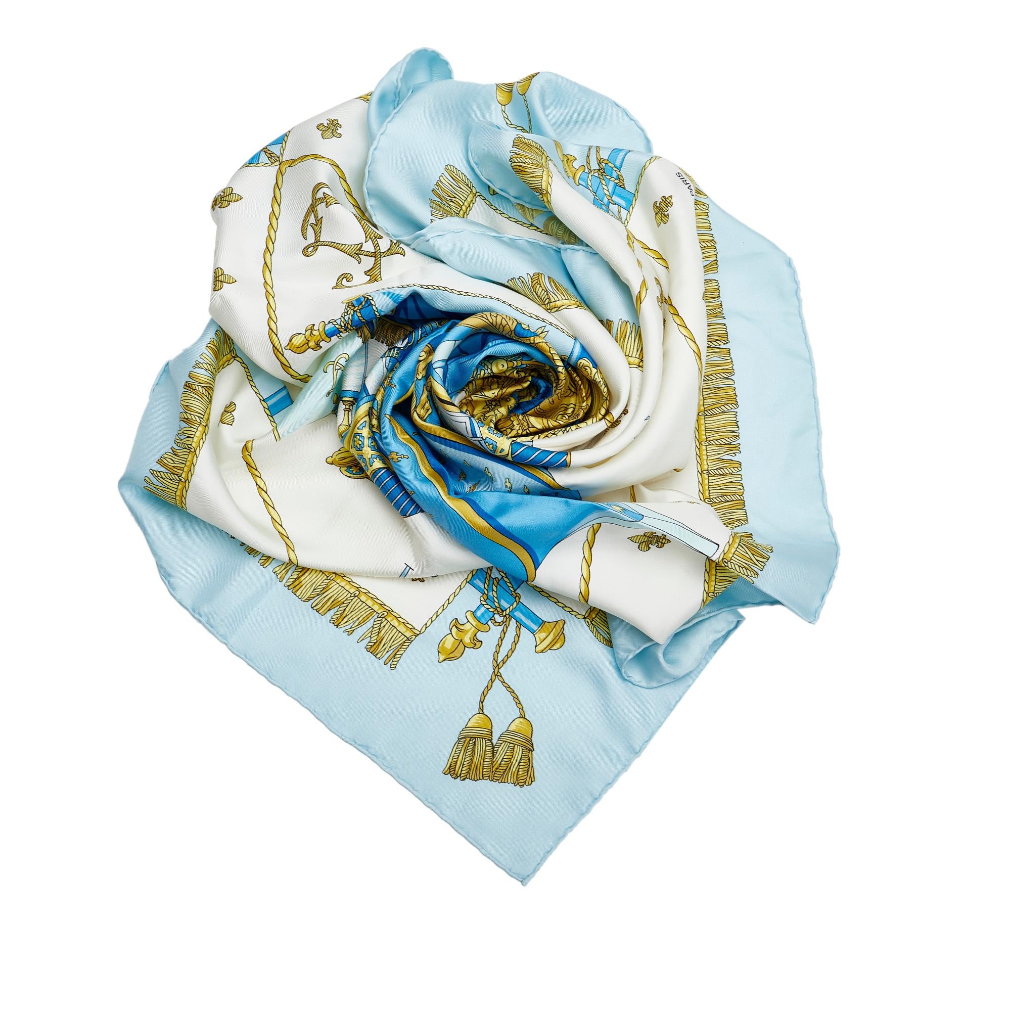 Hermes Vue du Carrosse de la Galere la Reale Silk Scarf (SHG-X2aUF2)