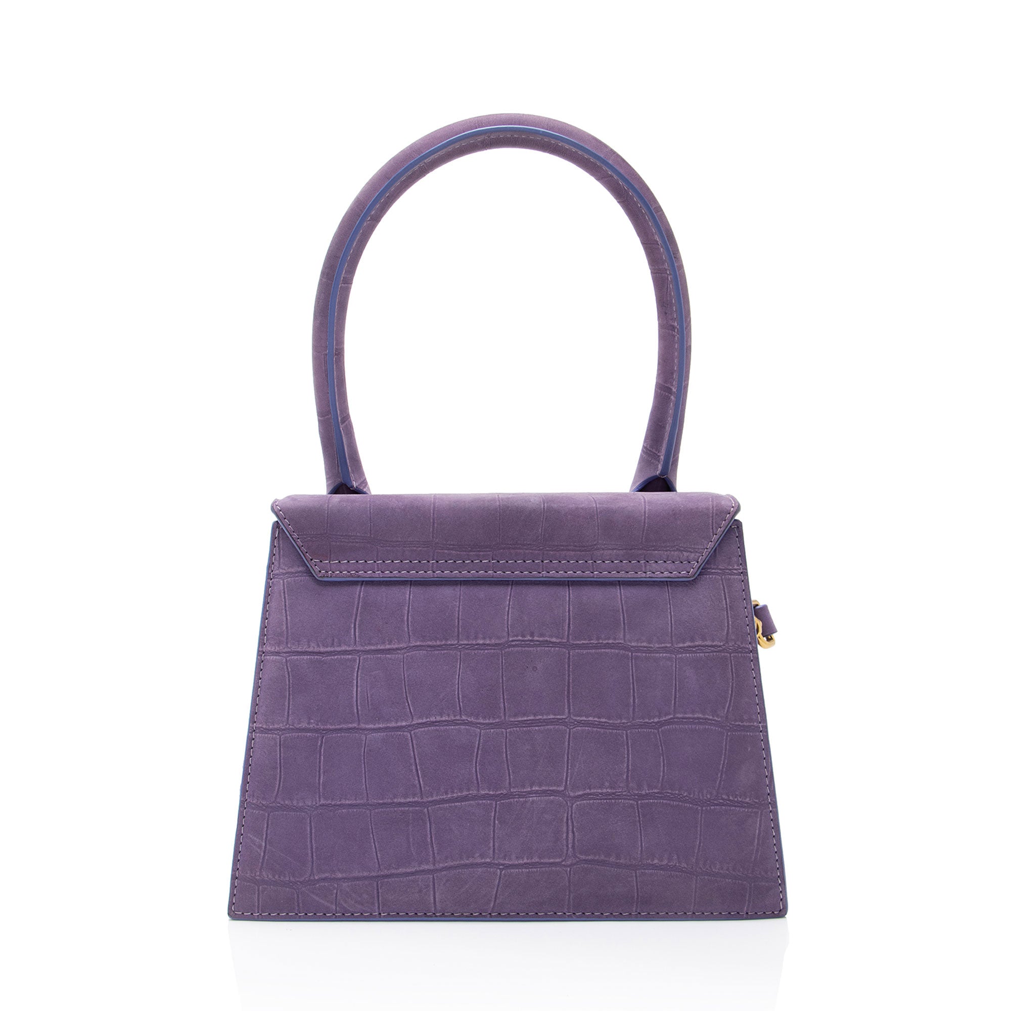 Jacquemus Croc Embossed Nubuck Le Chiquito Moyen Large Bag