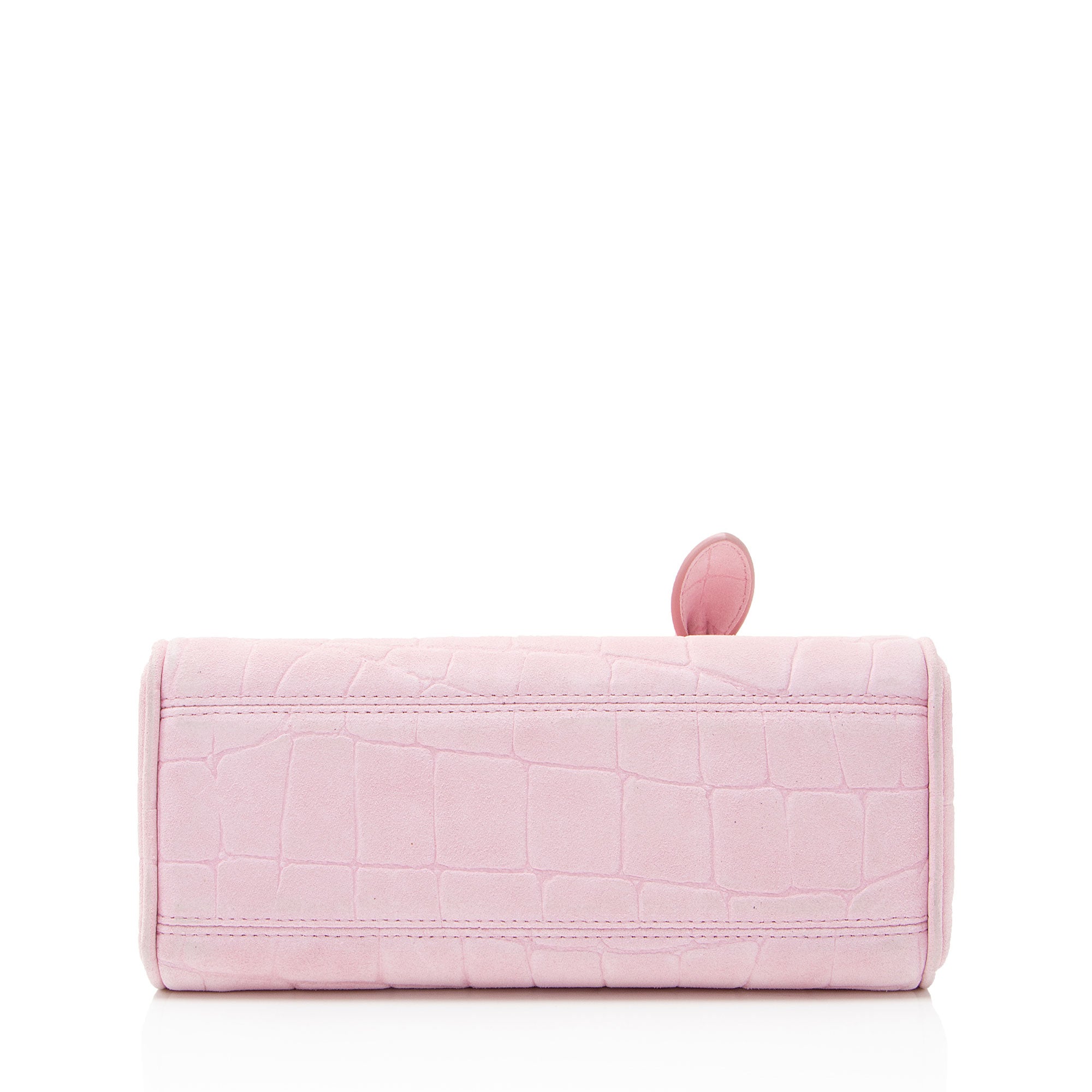 Jacquemus Croc Embossed Suede Le Turismo Small Bowling Bag