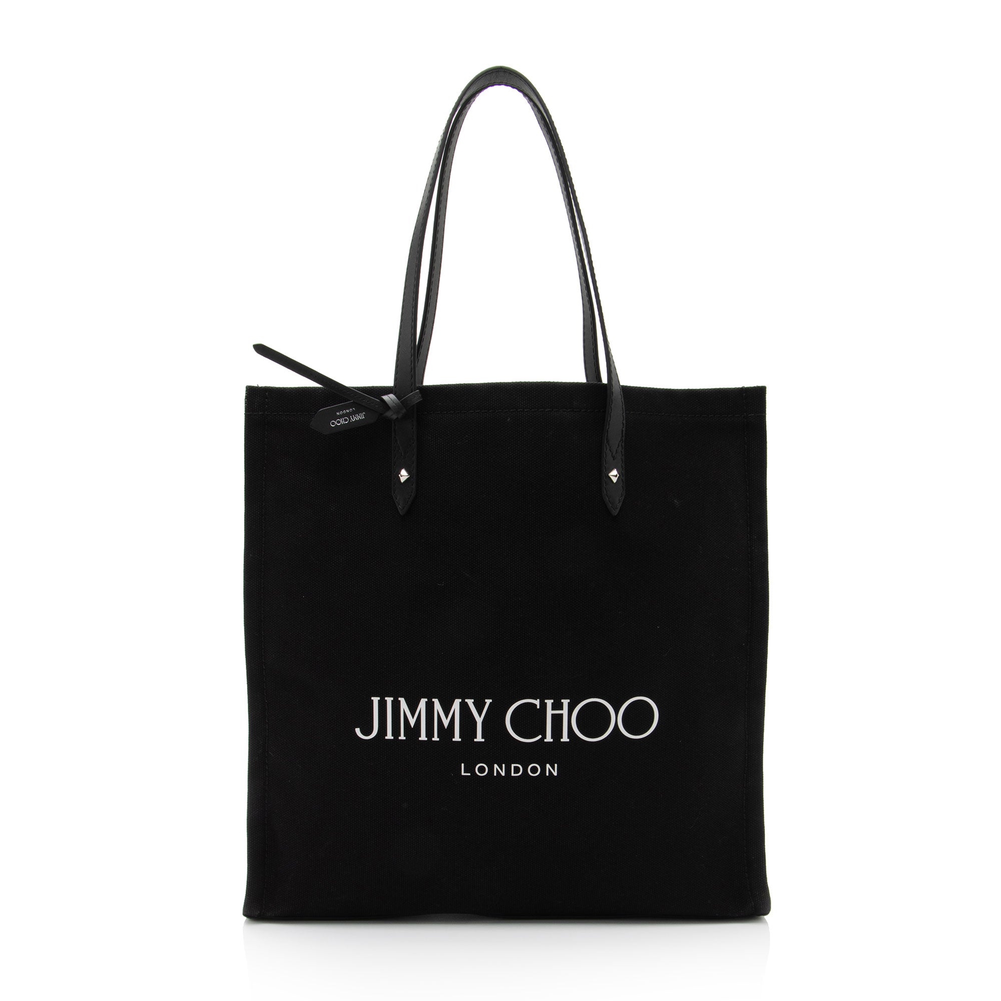 Jimmy Choo Canvas Logo North South Tote (SHF-6VzXlP)