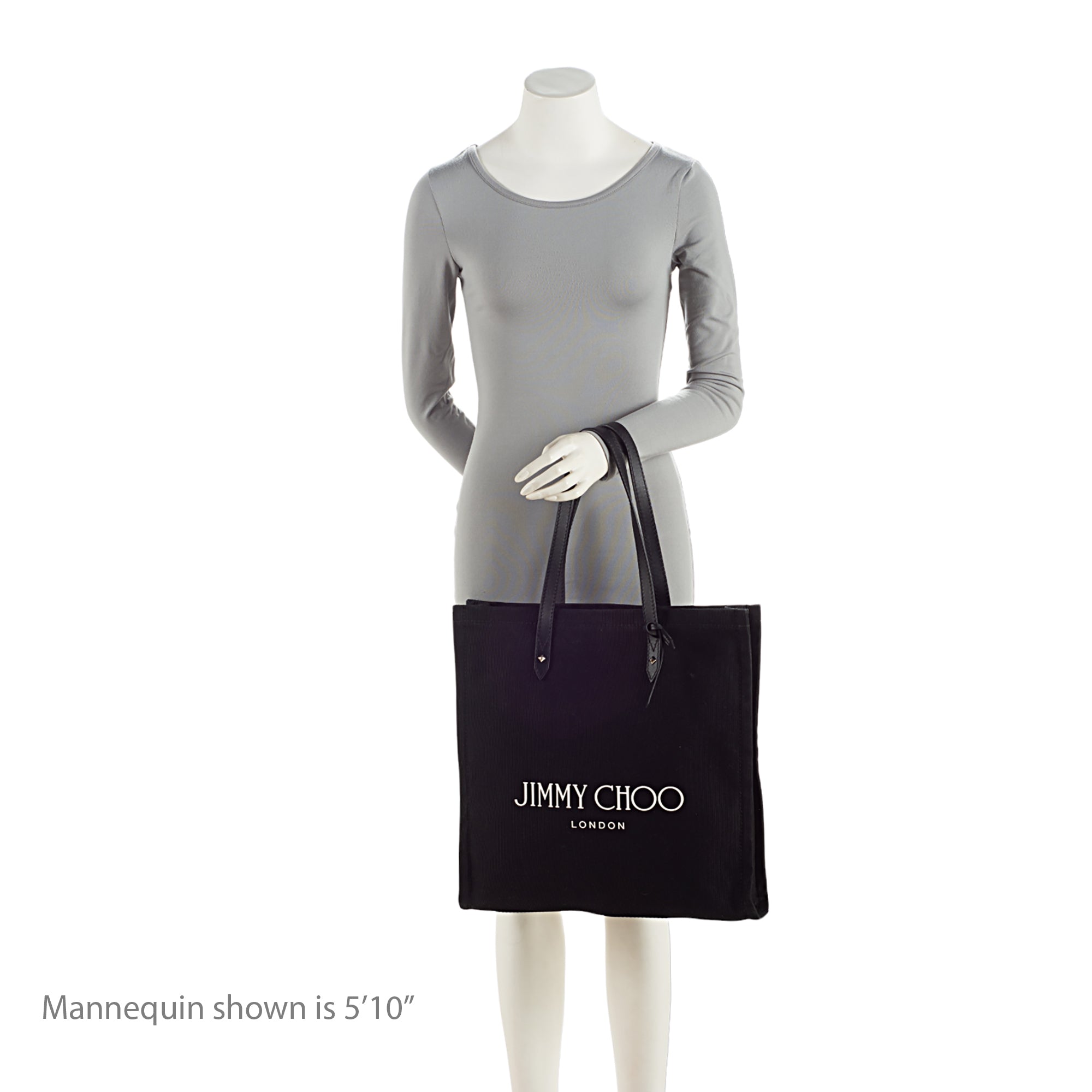 Jimmy Choo Canvas Logo North South Tote (SHF-6VzXlP)