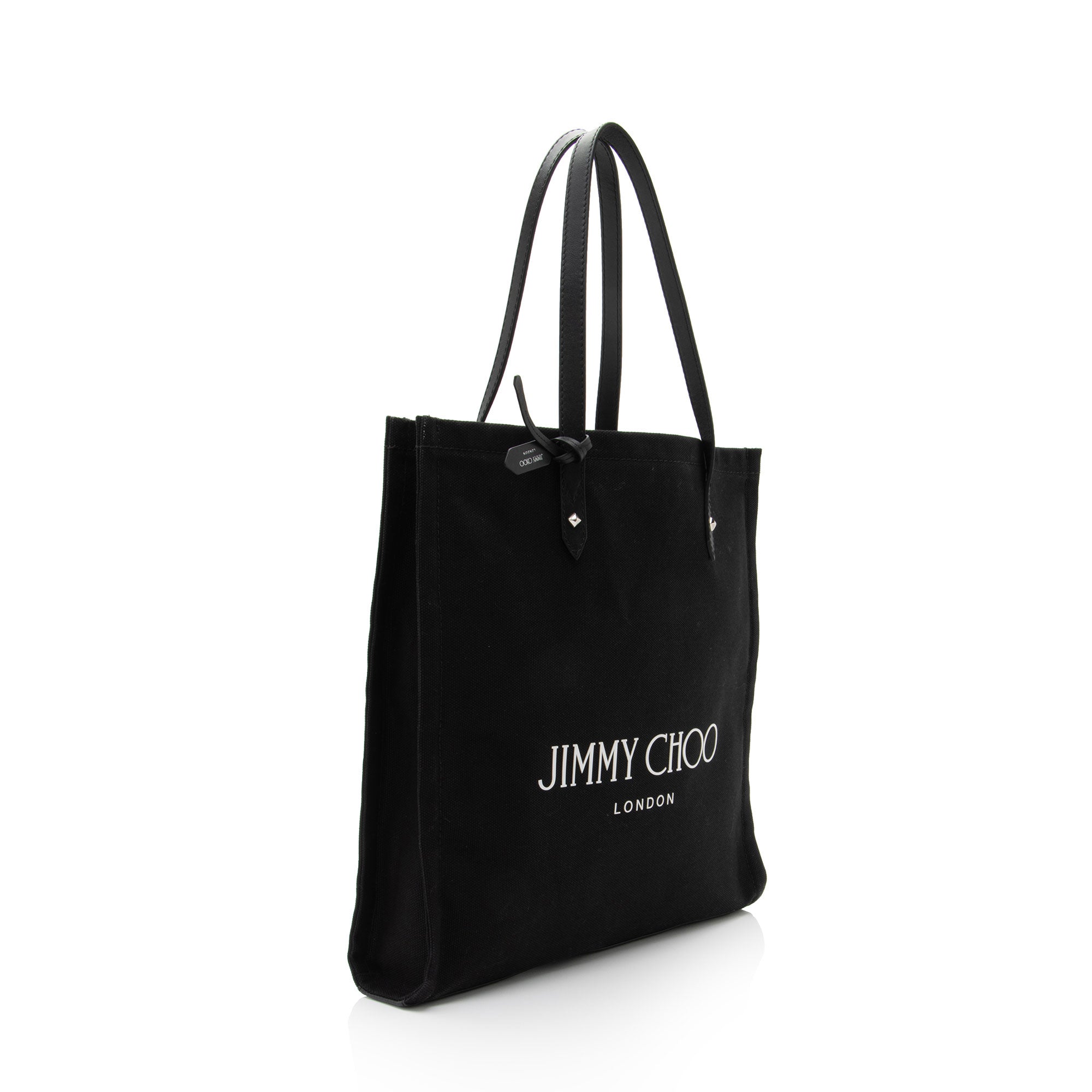 Jimmy Choo Canvas Logo North South Tote (SHF-6VzXlP)
