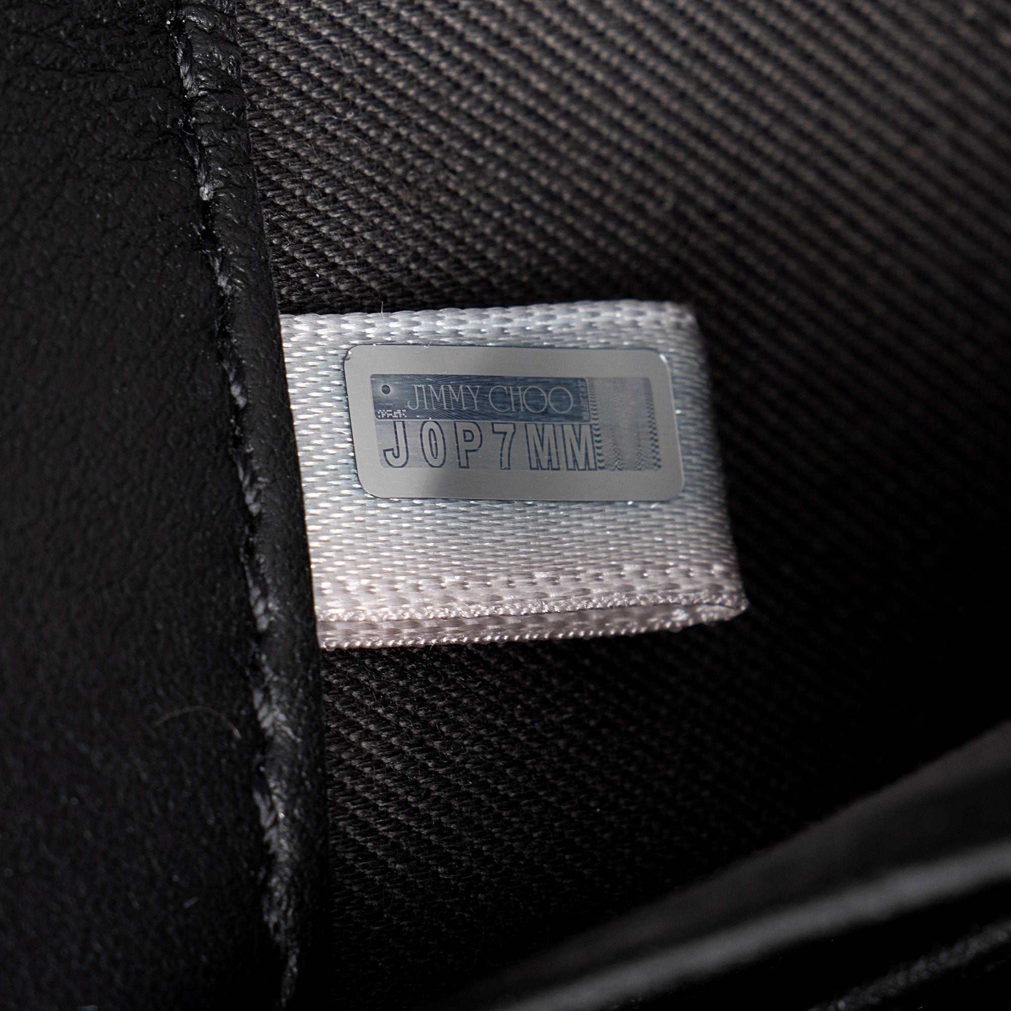 Jimmy Choo Croc Embossed Palace Wallet on Chain (SHF-RBjMRp)