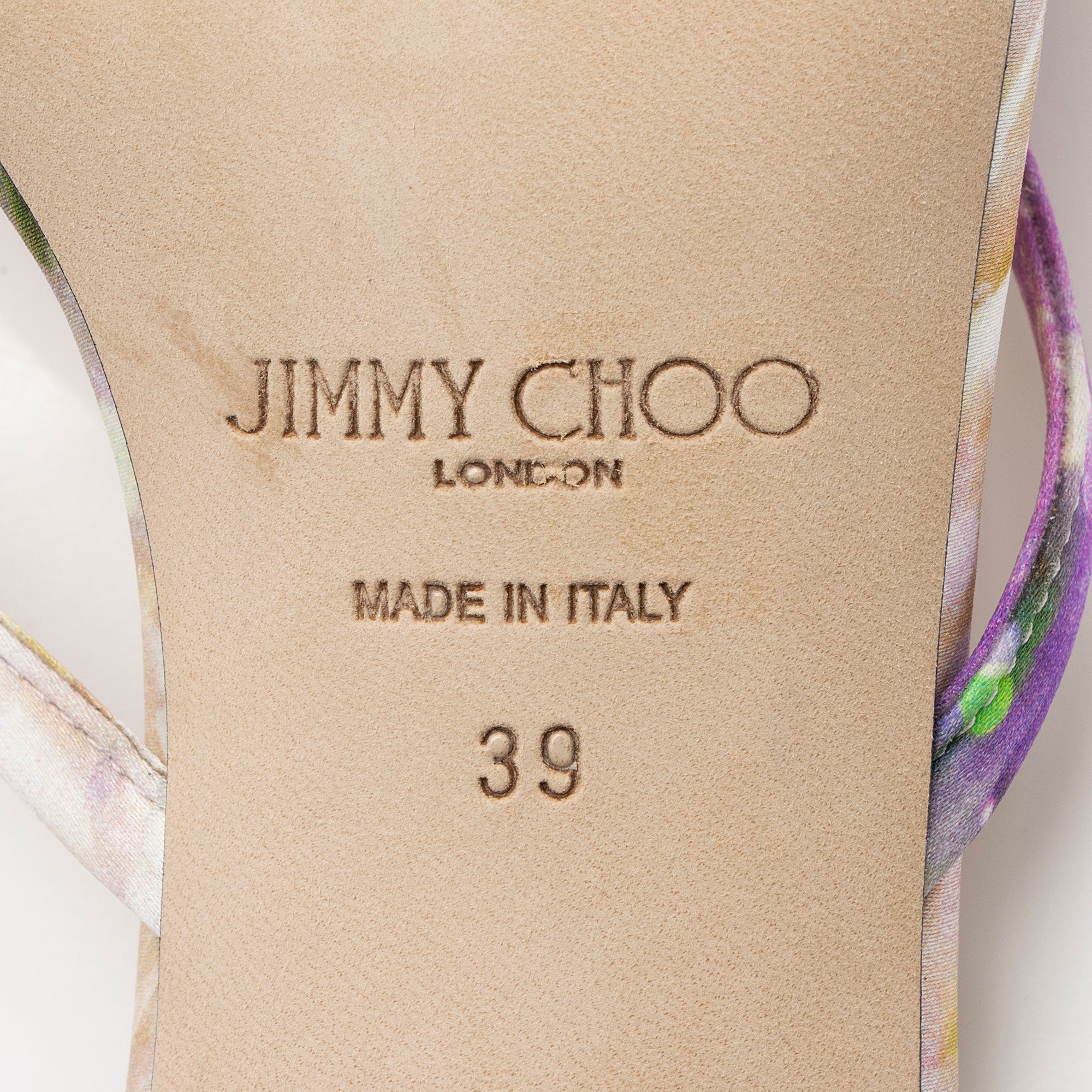 Jimmy Choo Floral Printed Maelie Sandals - Size 9 / 39 (SHF-jBCoYO)