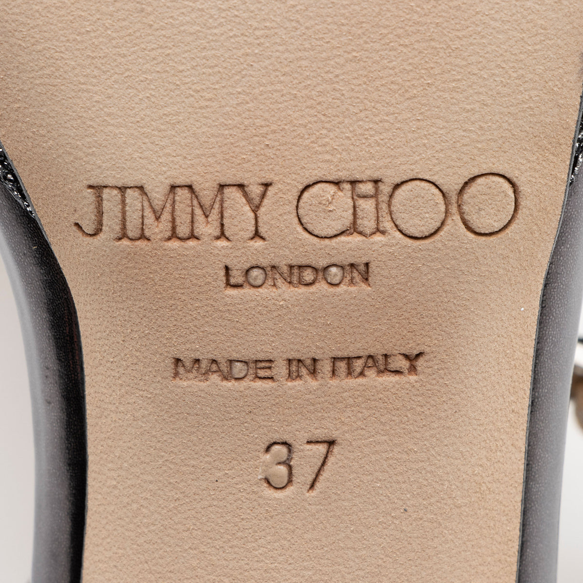 Jimmy Choo Glitter Claudette Sandals - Size 7 / 37