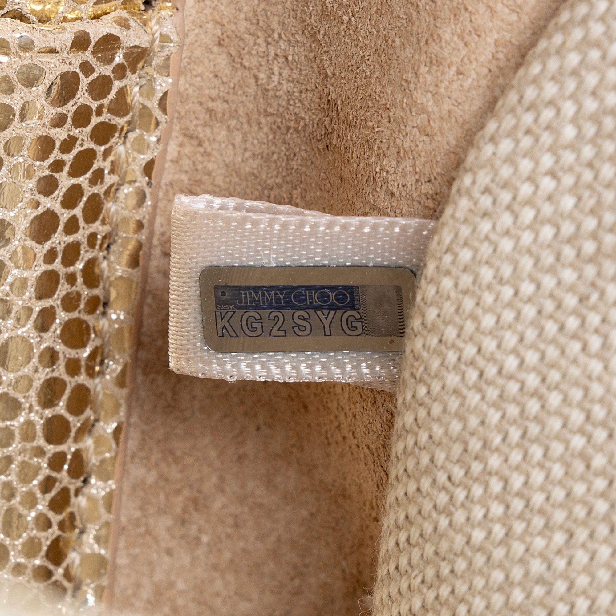 Jimmy Choo Glitter Fabric Finley Mini Shoulder Bag