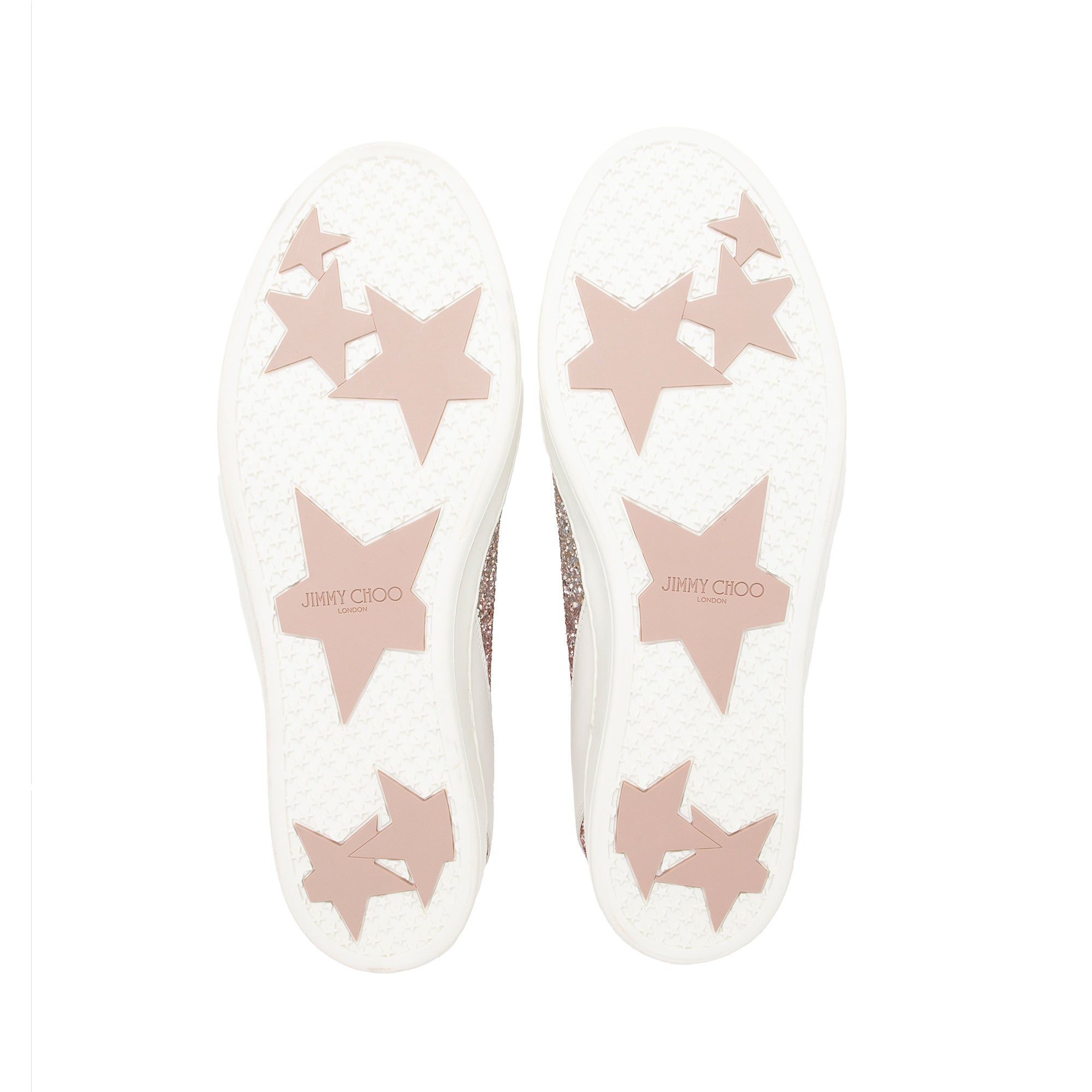 Jimmy Choo Glitter Leather Miami Sneakers - Size 9 / 39 (SHF-f8KPKH)