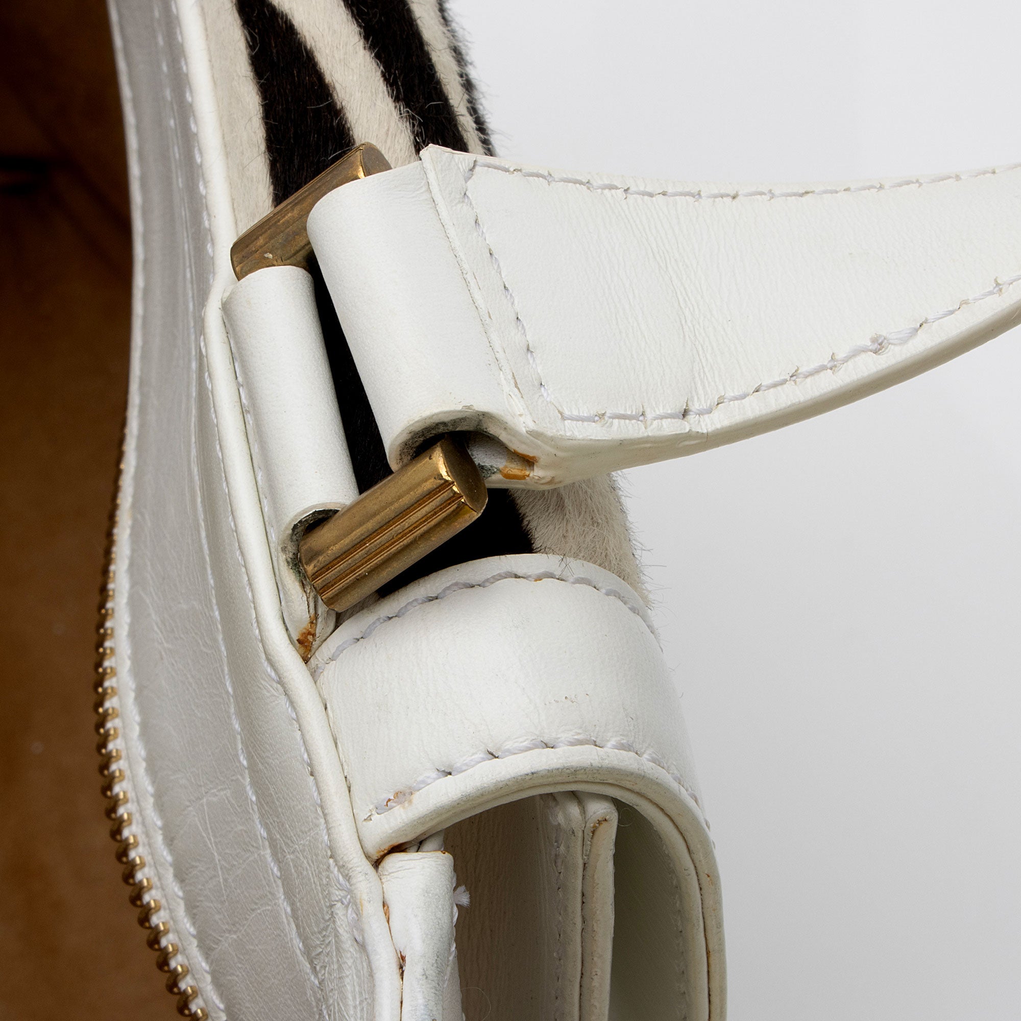 Jimmy Choo Leather Calf Hair Zebra Camille Tote (SHF-4IlvmY)