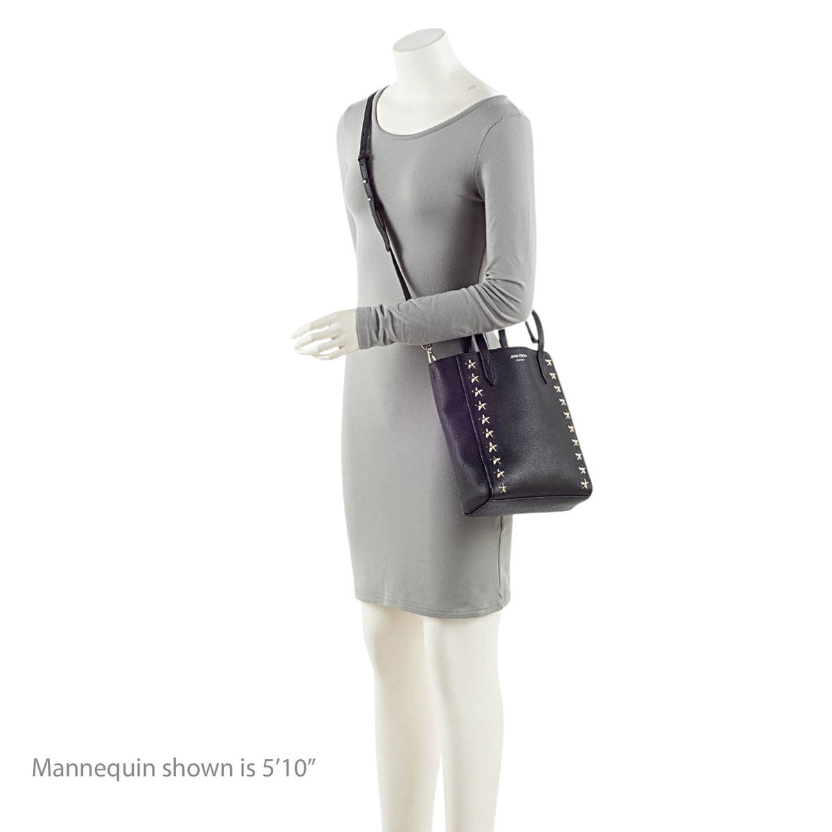 Jimmy Choo Leather Star Studded Pegasi Tote