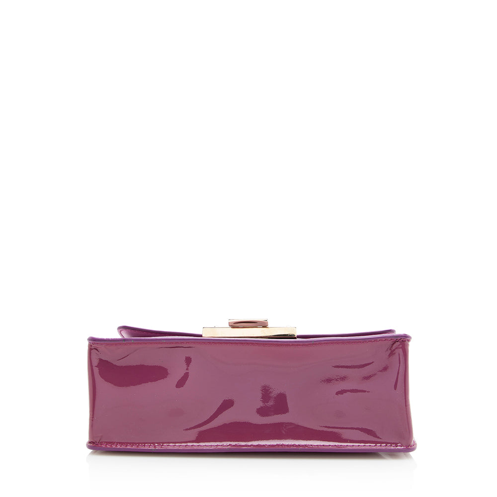 Jimmy Choo Patent Leather Rebel Satchel (SHF-20666)