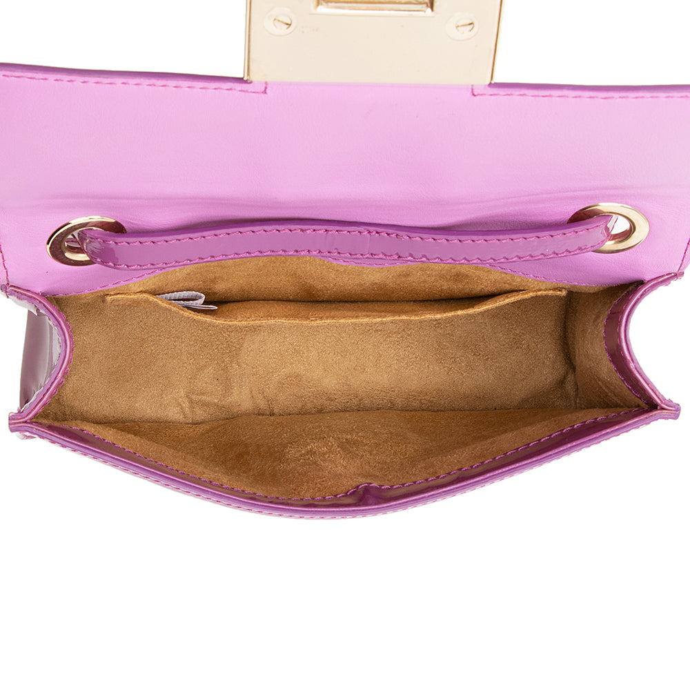 Jimmy Choo Patent Leather Rebel Satchel (SHF-20666)