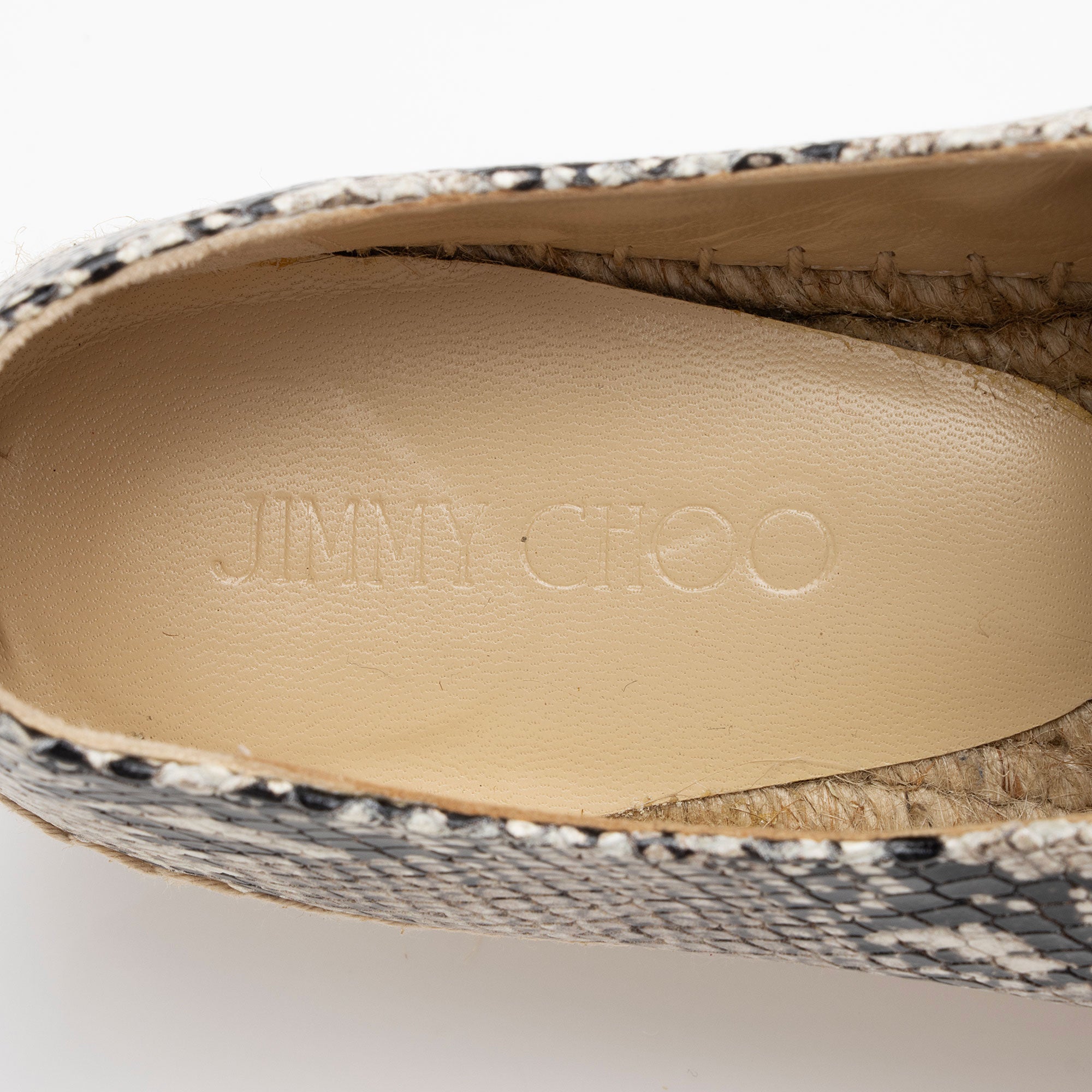 Jimmy Choo Python Espadrilles - Size 8 / 38 (SHF-jQngYk)
