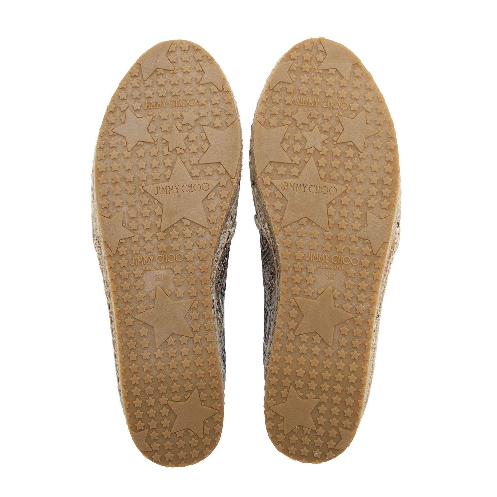Jimmy Choo Python Espadrilles - Size 8 / 38 (SHF-jQngYk)