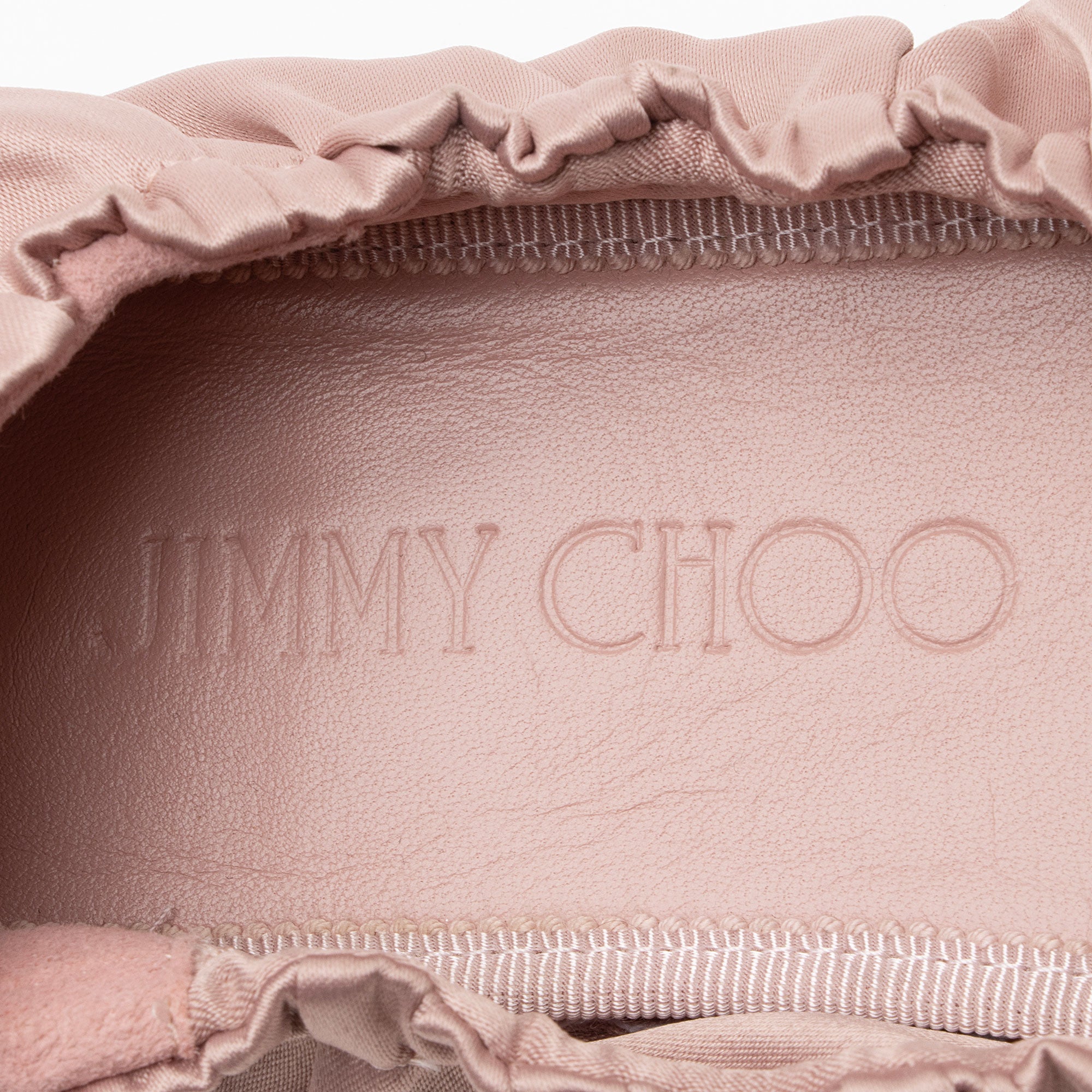 Jimmy Choo Satin Bardo Ballet Flats - Size 8 / 38