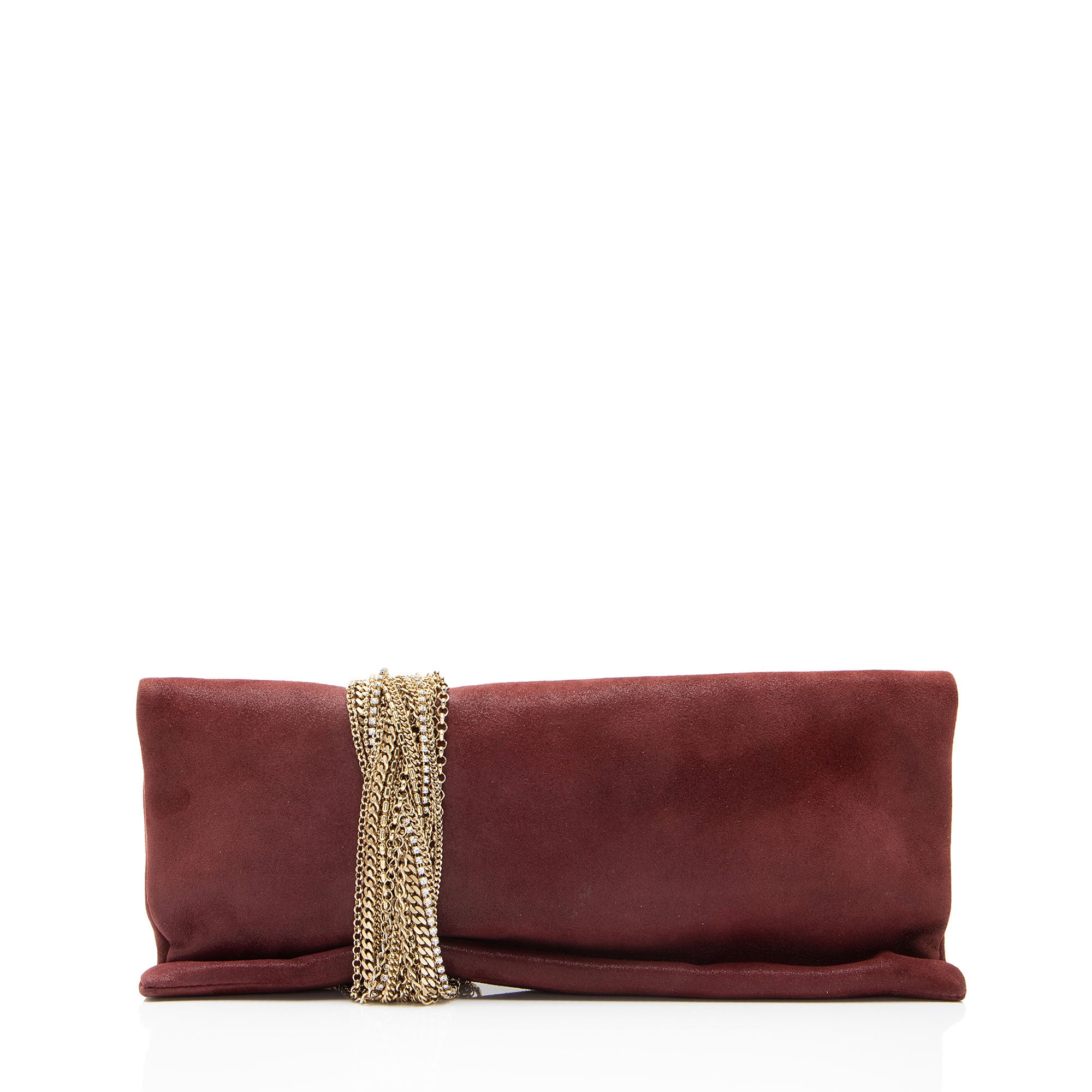 Jimmy Choo Shimmery Suede Chandra Clutch