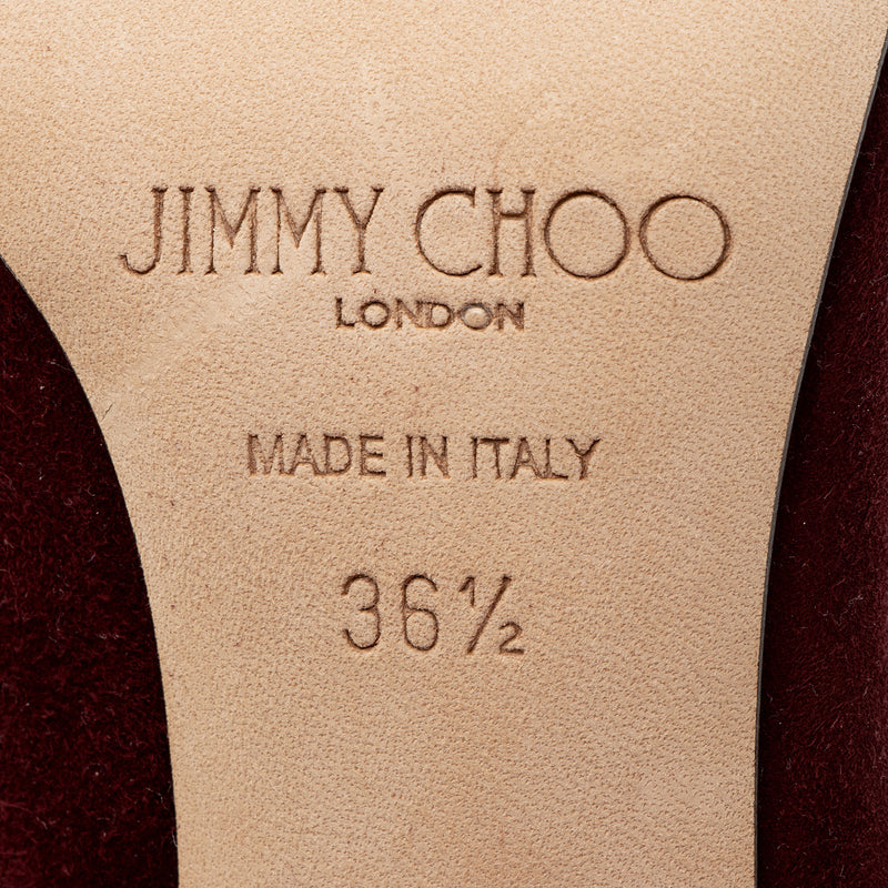 Jimmy Choo Suede Romy Pumps - Size 6.5 / 36.5 (SHF-b8a8c9)