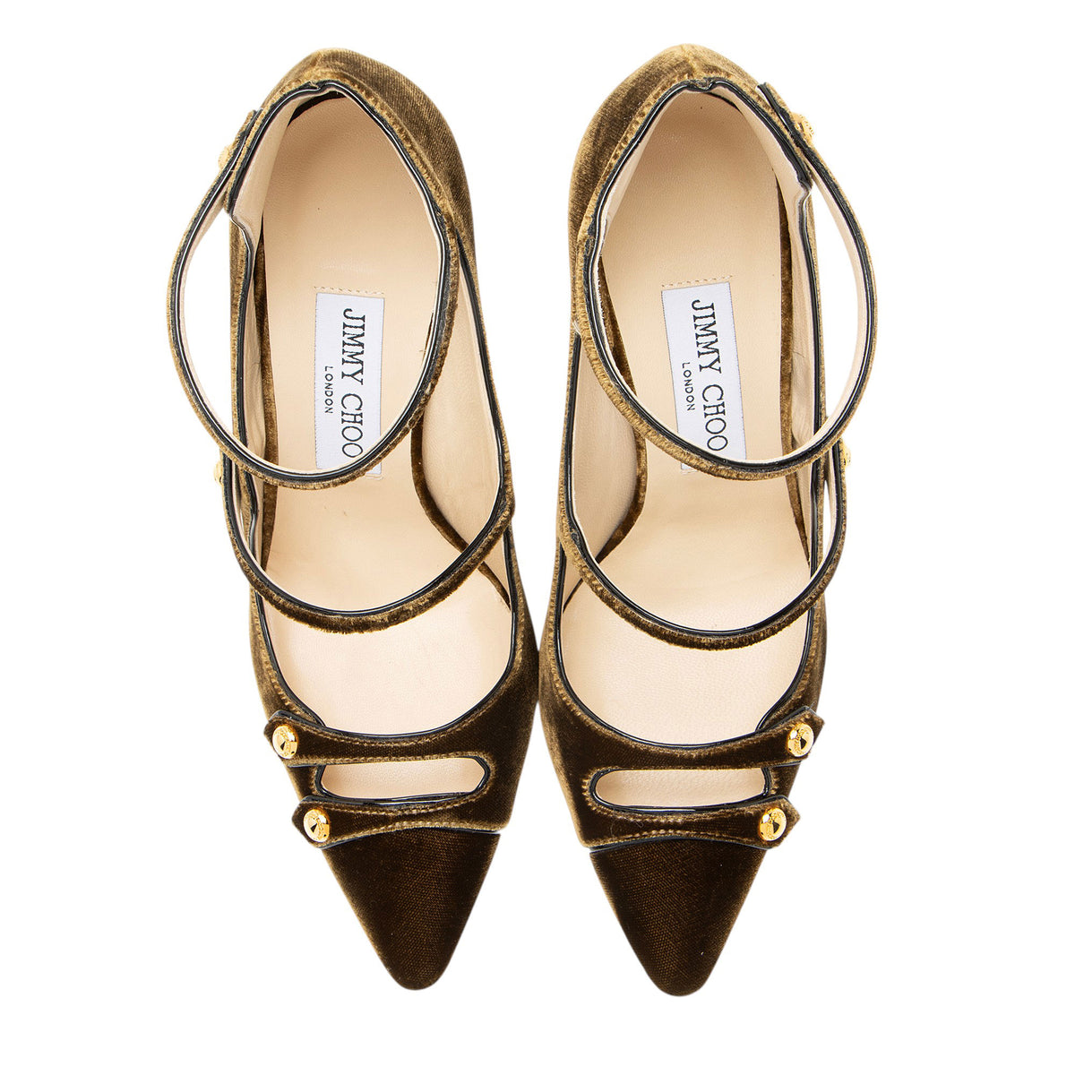 Jimmy Choo Velvet Lacey Pumps - Size 7 / 37