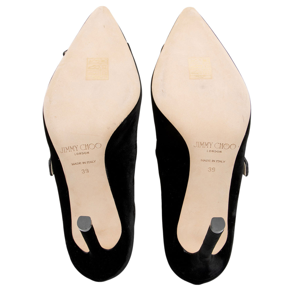 Jimmy Choo Velvet Lacey Pumps - Size 9 / 39