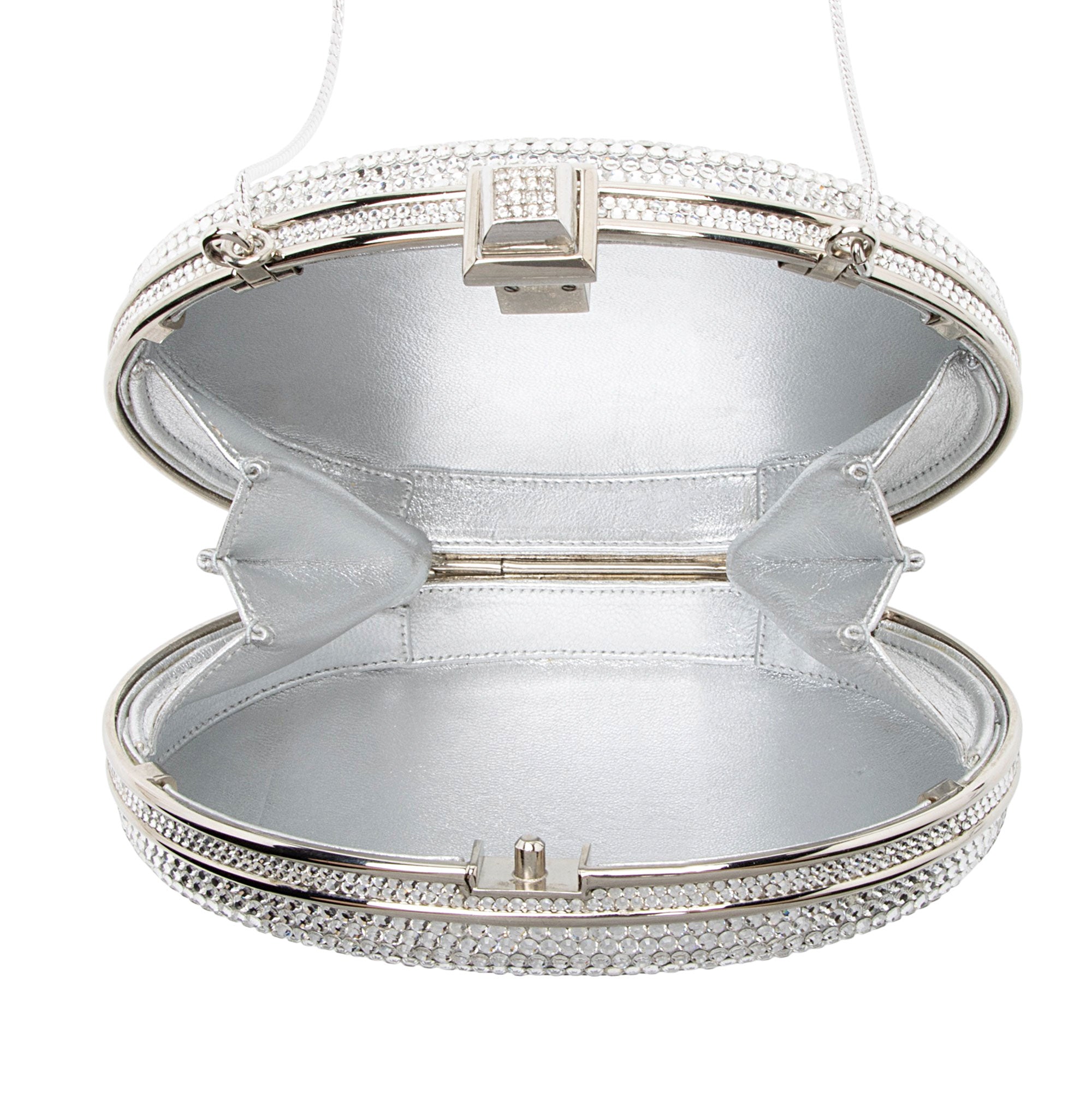 Judith Leiber Crystal Round Minaudiere